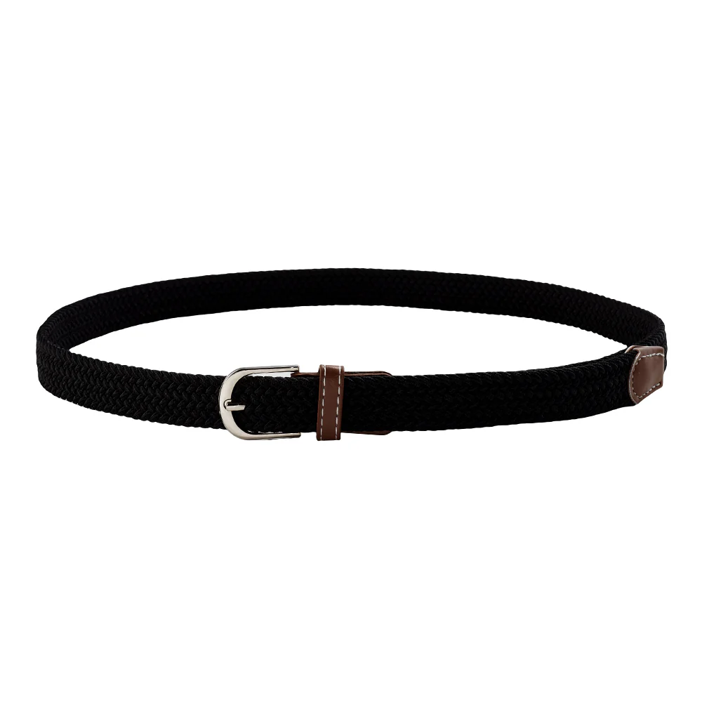 Casual Elastic Braided Belt With D-shape Pin Buckle - Image 4