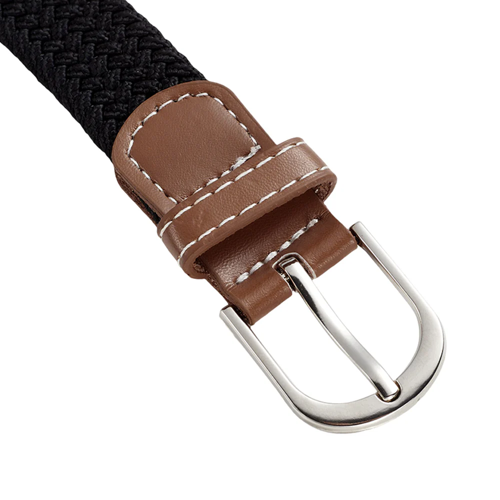Casual Elastic Braided Belt With D-shape Pin Buckle - Image 7