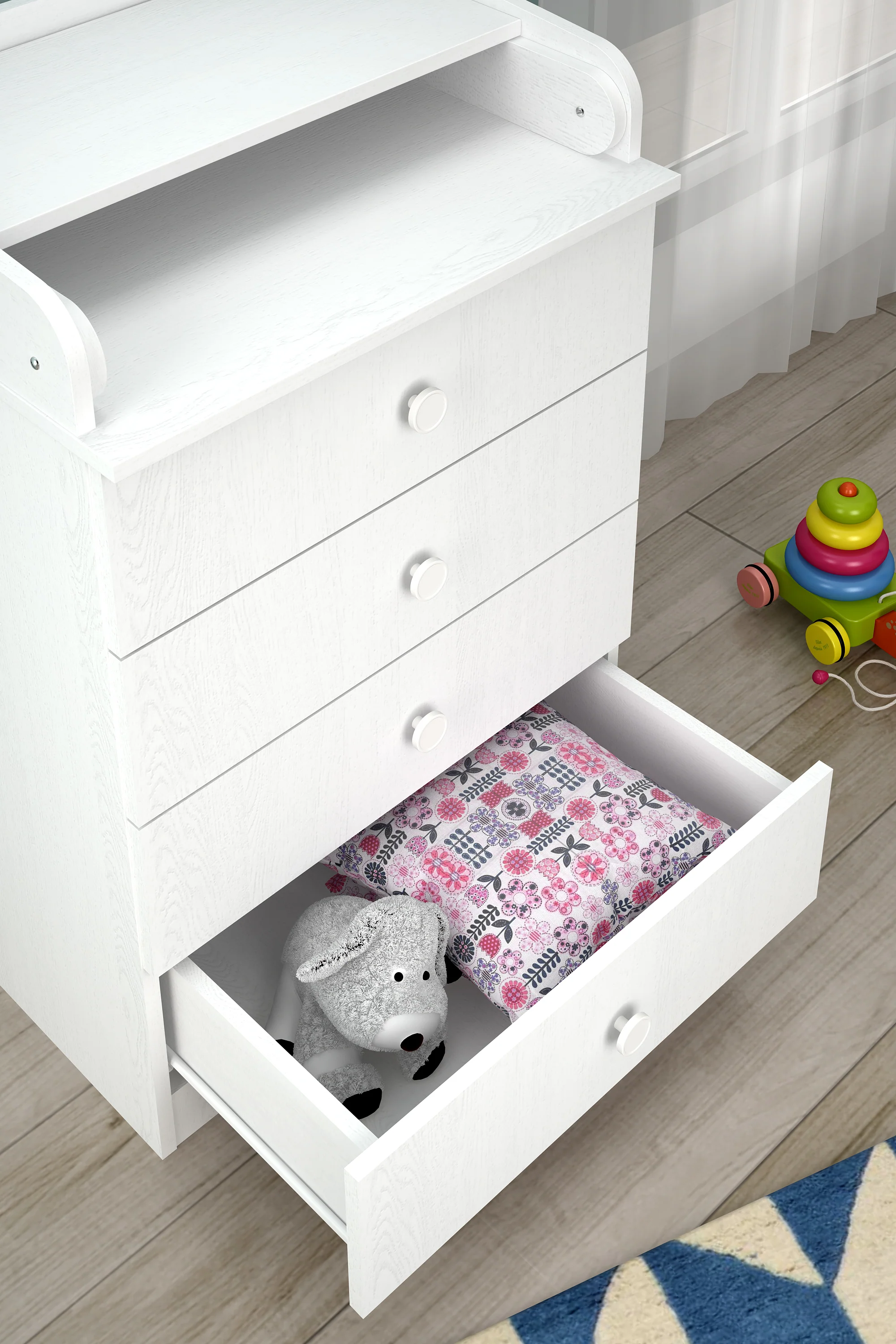 Changing Dresser 600 Shefa Kids, White - Image 6
