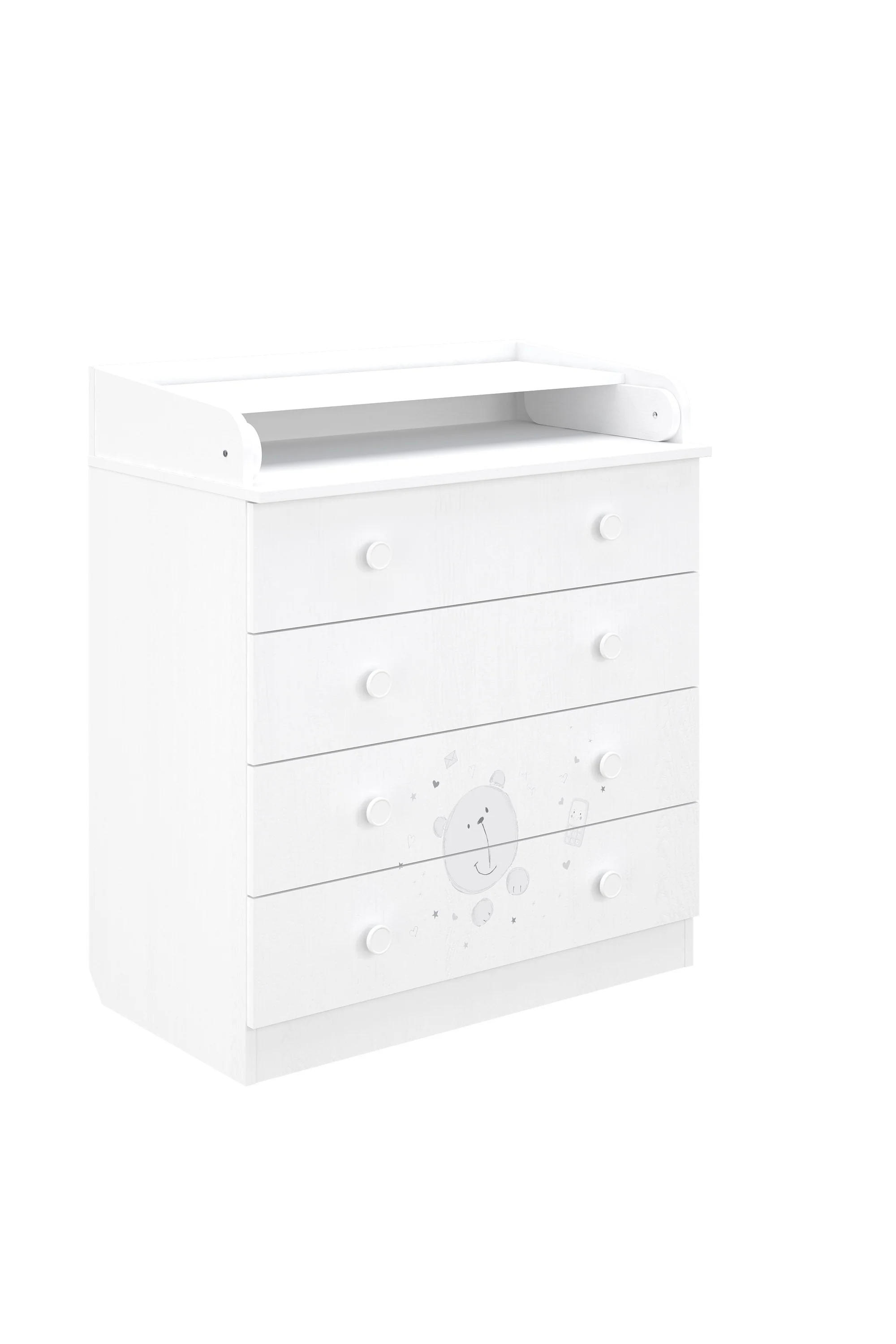 Changing Dresser 800 Shefa Kids, Teddy, White - Image 2