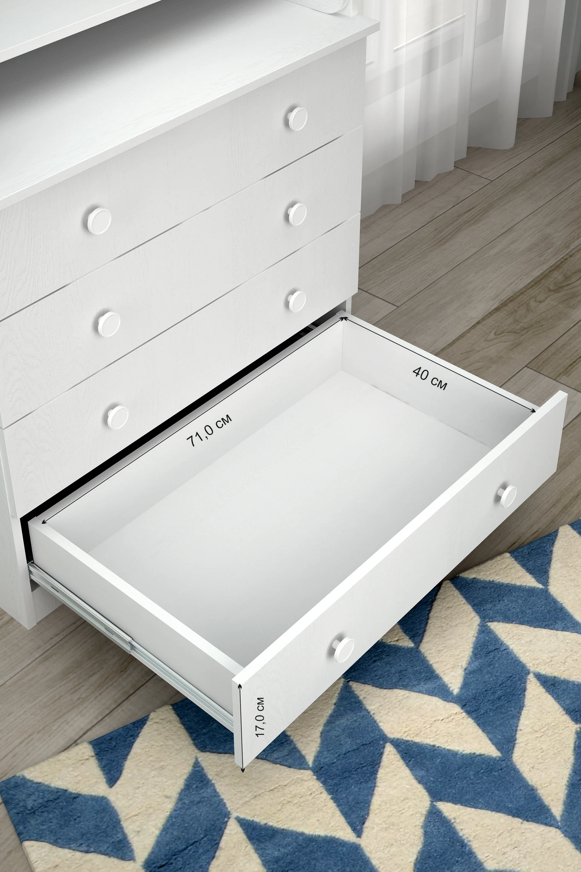 Changing Dresser 800 Shefa Kids, White - Image 2