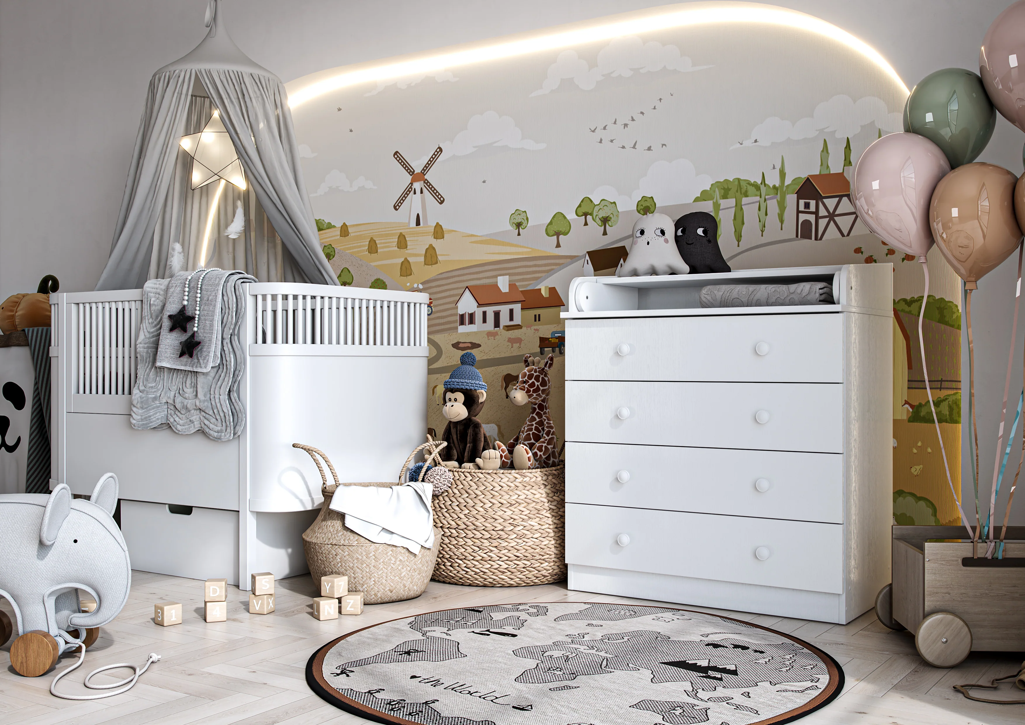Changing Dresser 800 Shefa Kids, White - Image 5