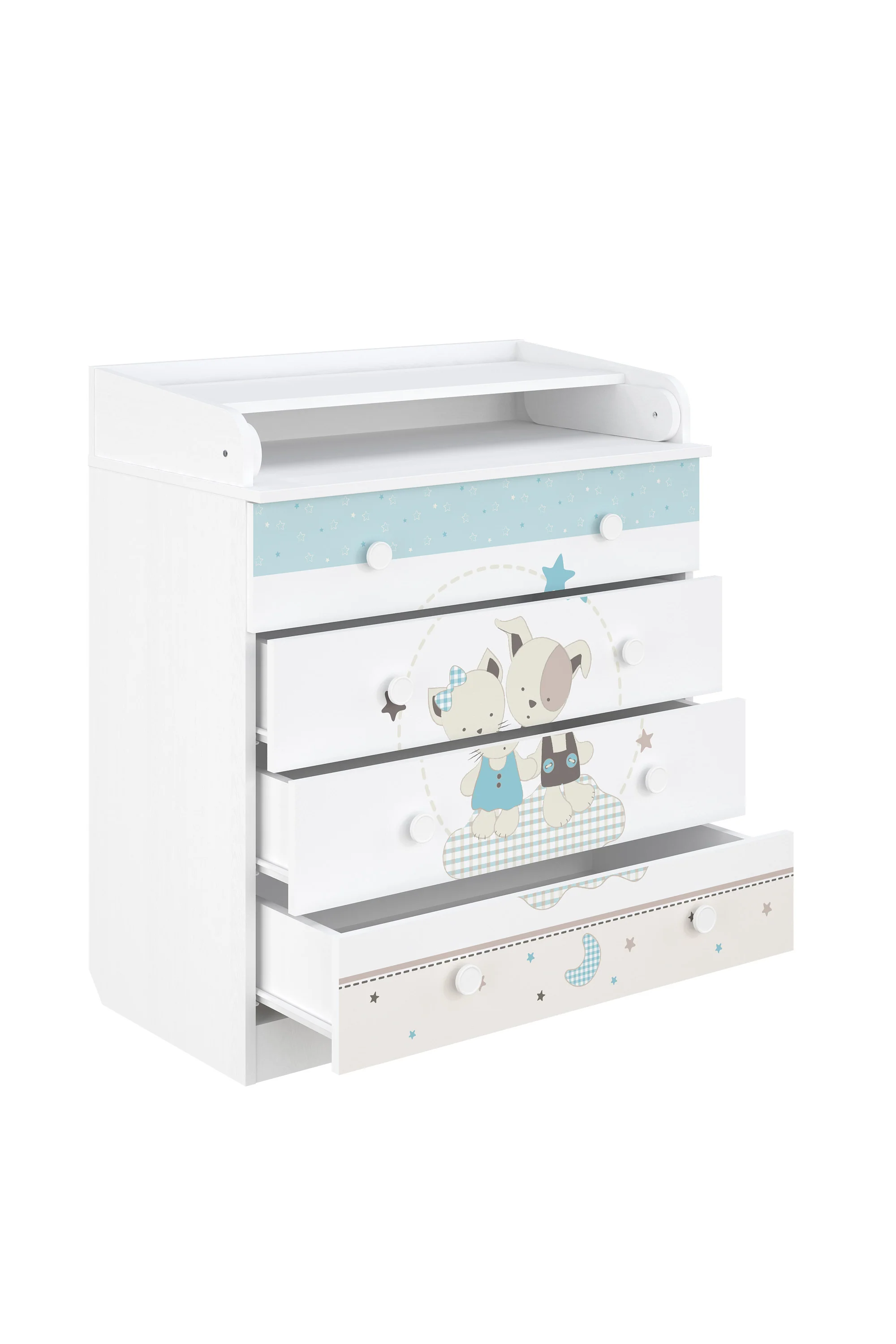 Changing Dresser 800 Shefa Kids, White, Best Friends - Image 3
