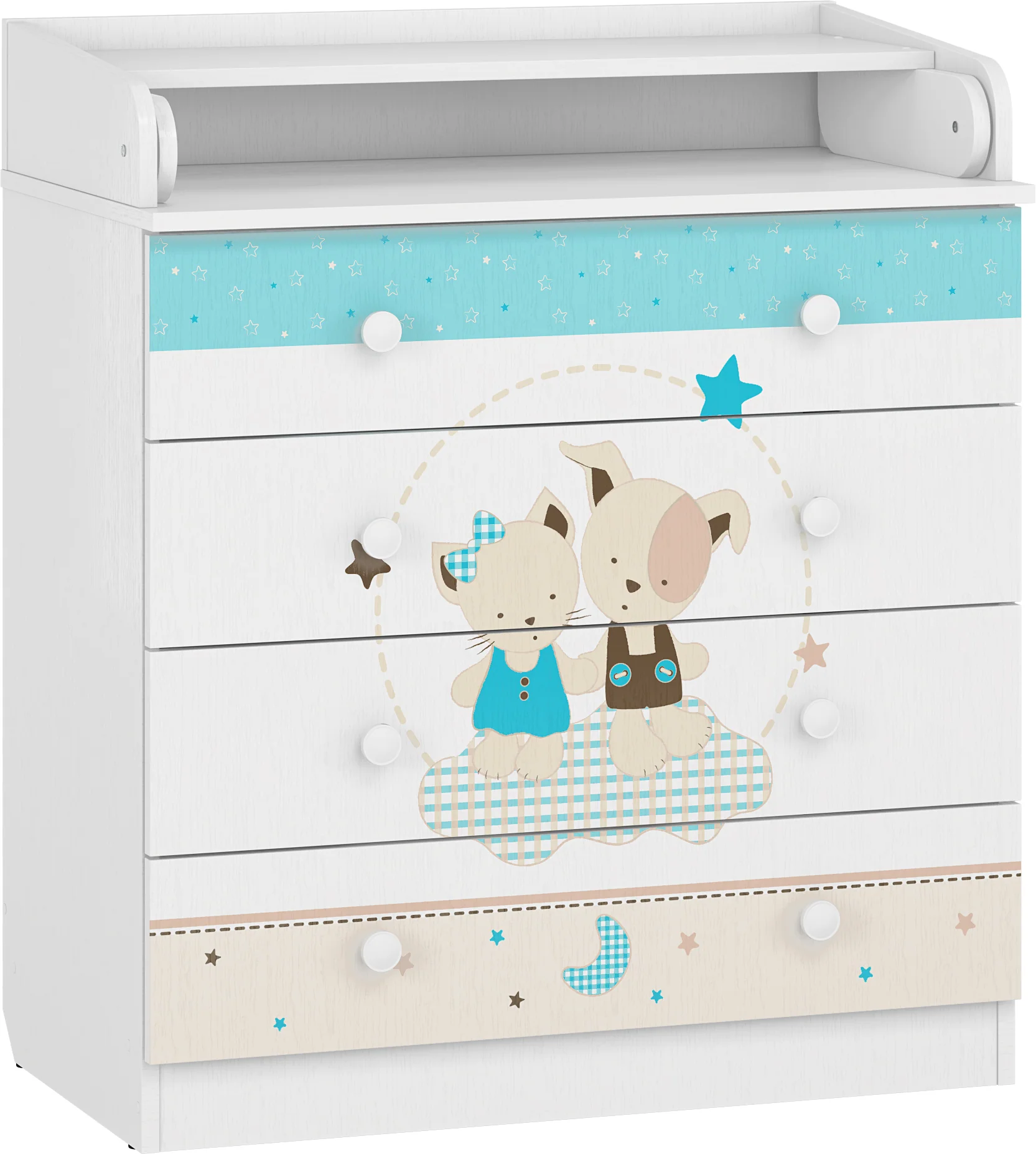 Changing Dresser 800 Shefa Kids, White, Best Friends - Image 6