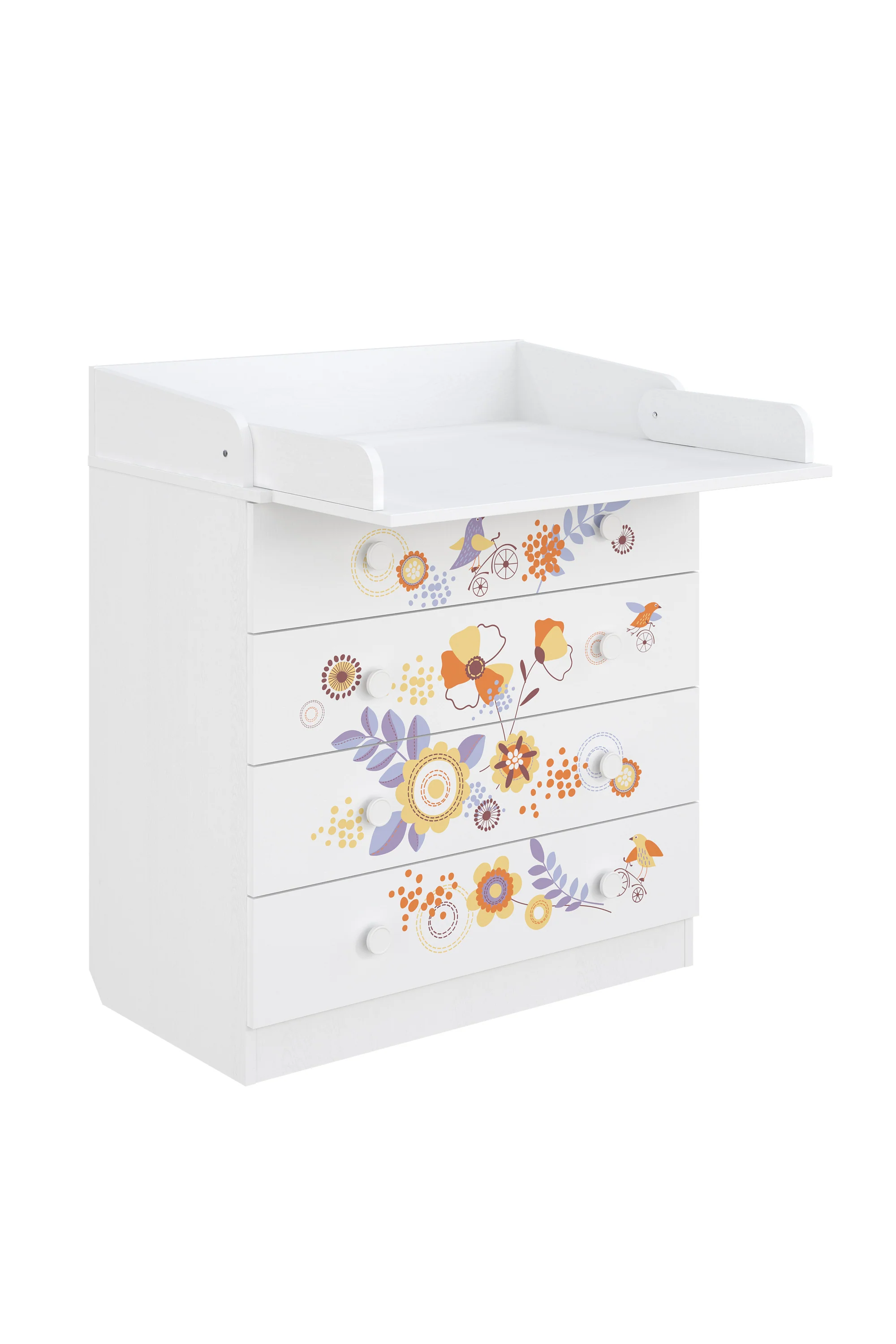 Changing Dresser 800 Shefa Kids, White, Bike Tour