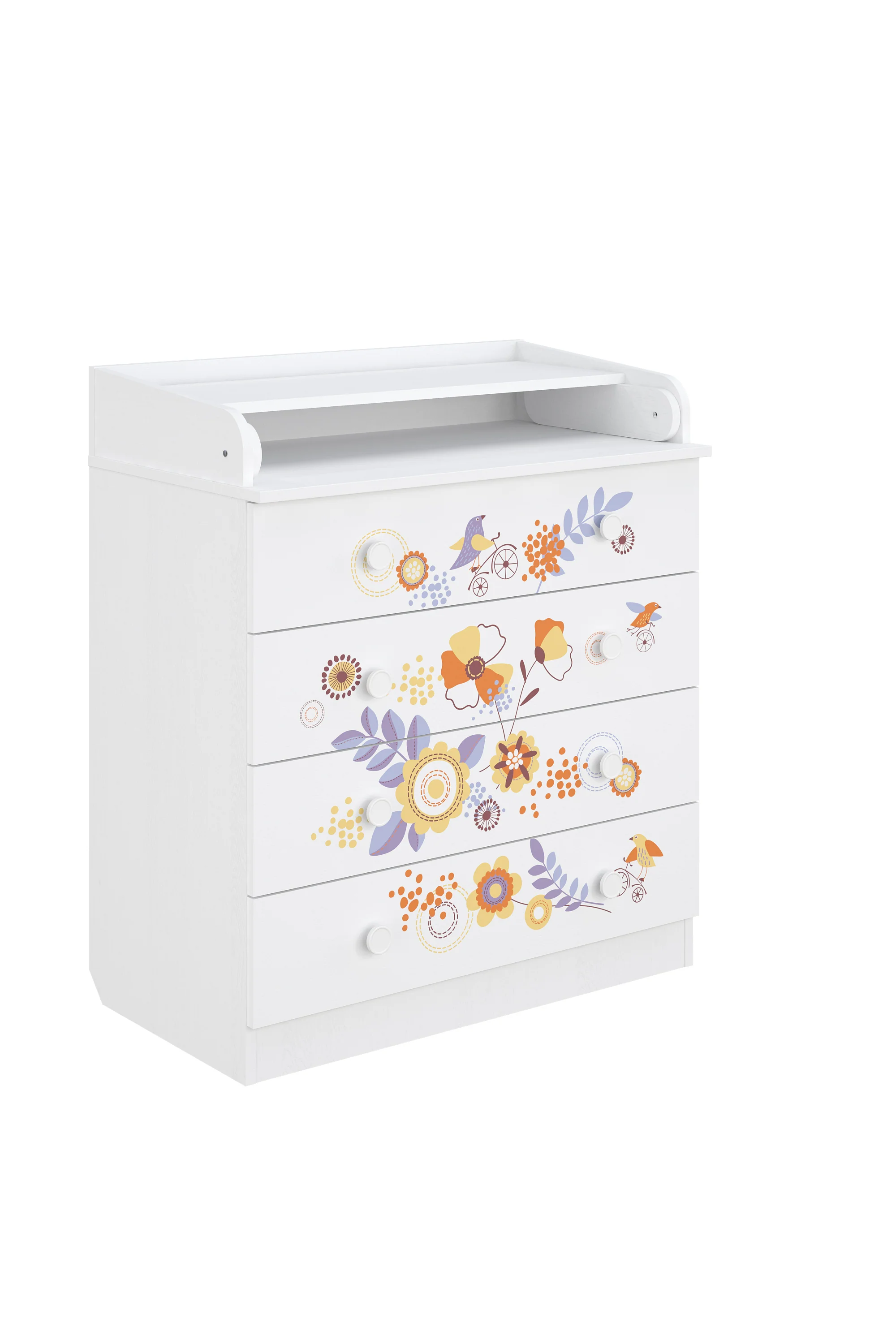 Changing Dresser 800 Shefa Kids, White, Bike Tour - Image 3