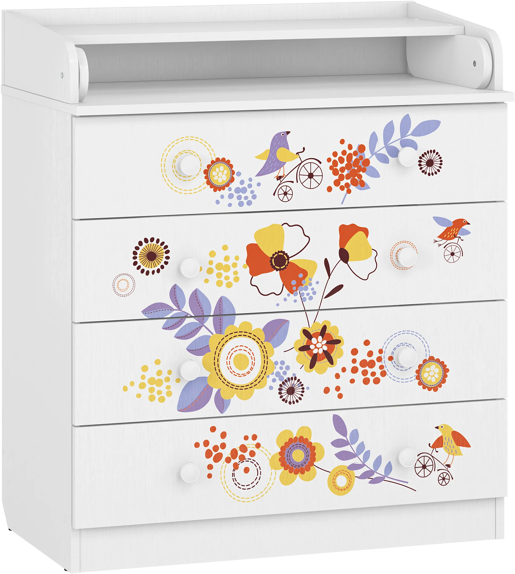 Changing Dresser 800 Shefa Kids, White, Bike Tour - Image 6