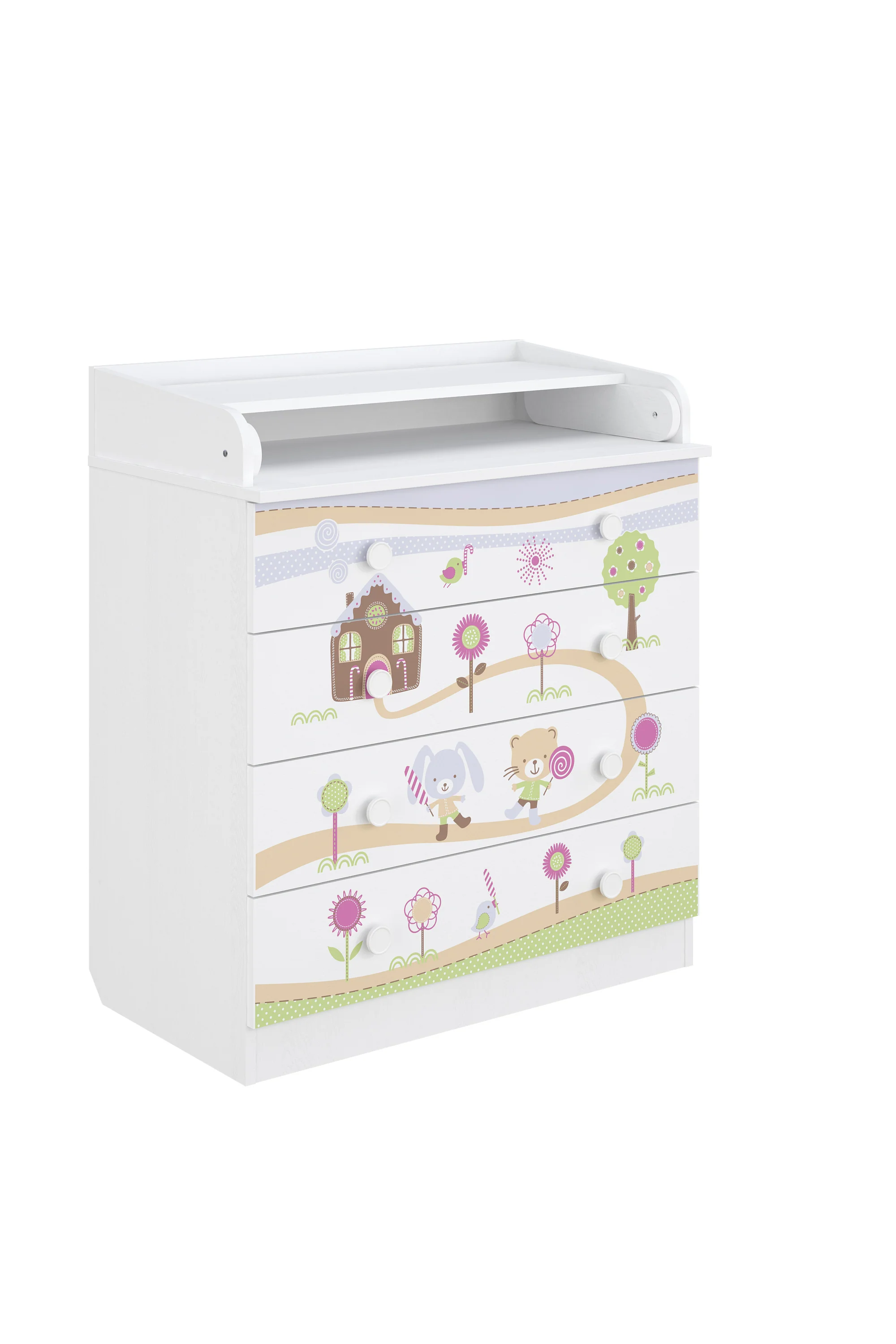 Changing Dresser 800 Shefa Kids, White, Gingerbread House - Image 3