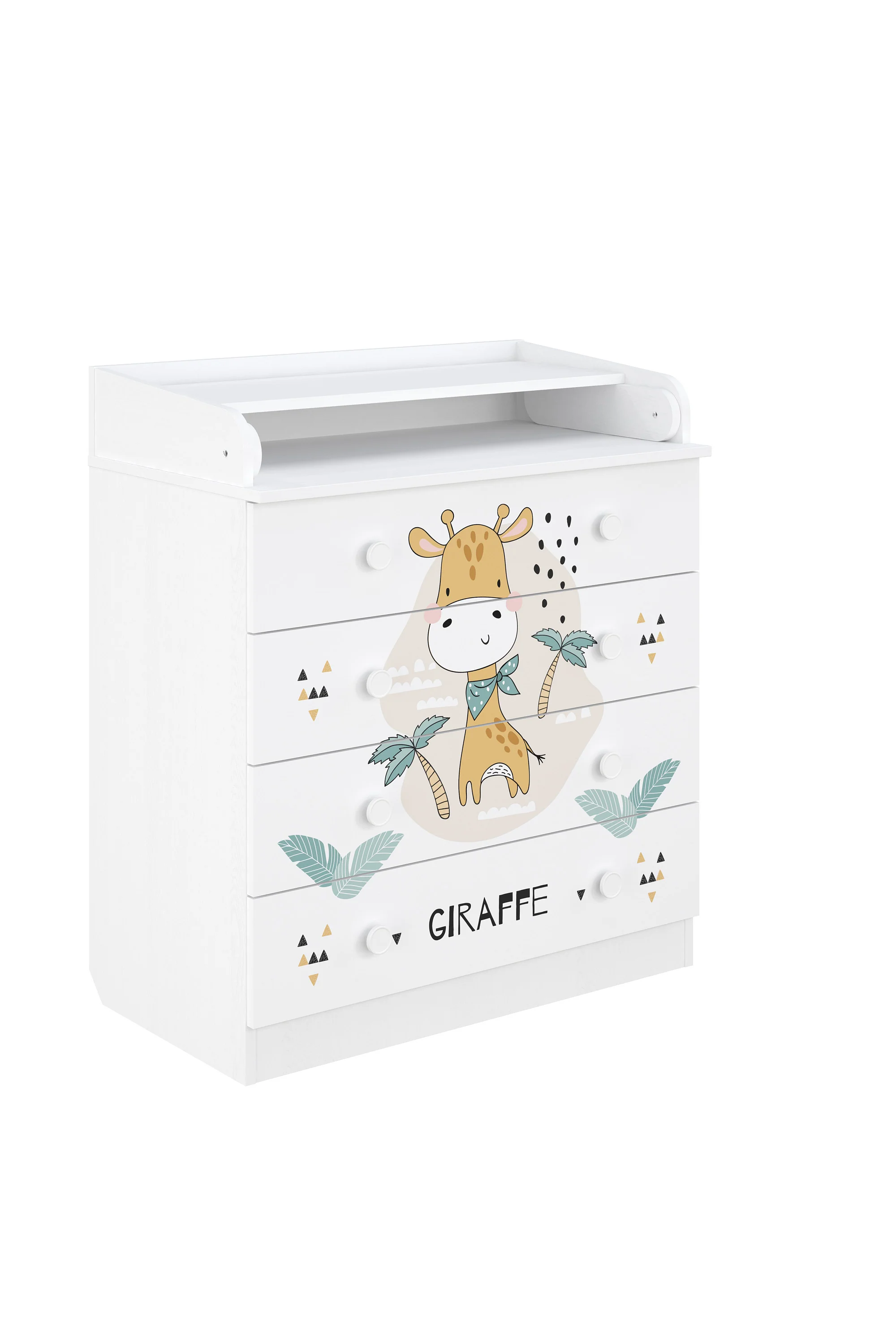 Changing Dresser 800 Shefa Kids, White, Giraffe - Image 2