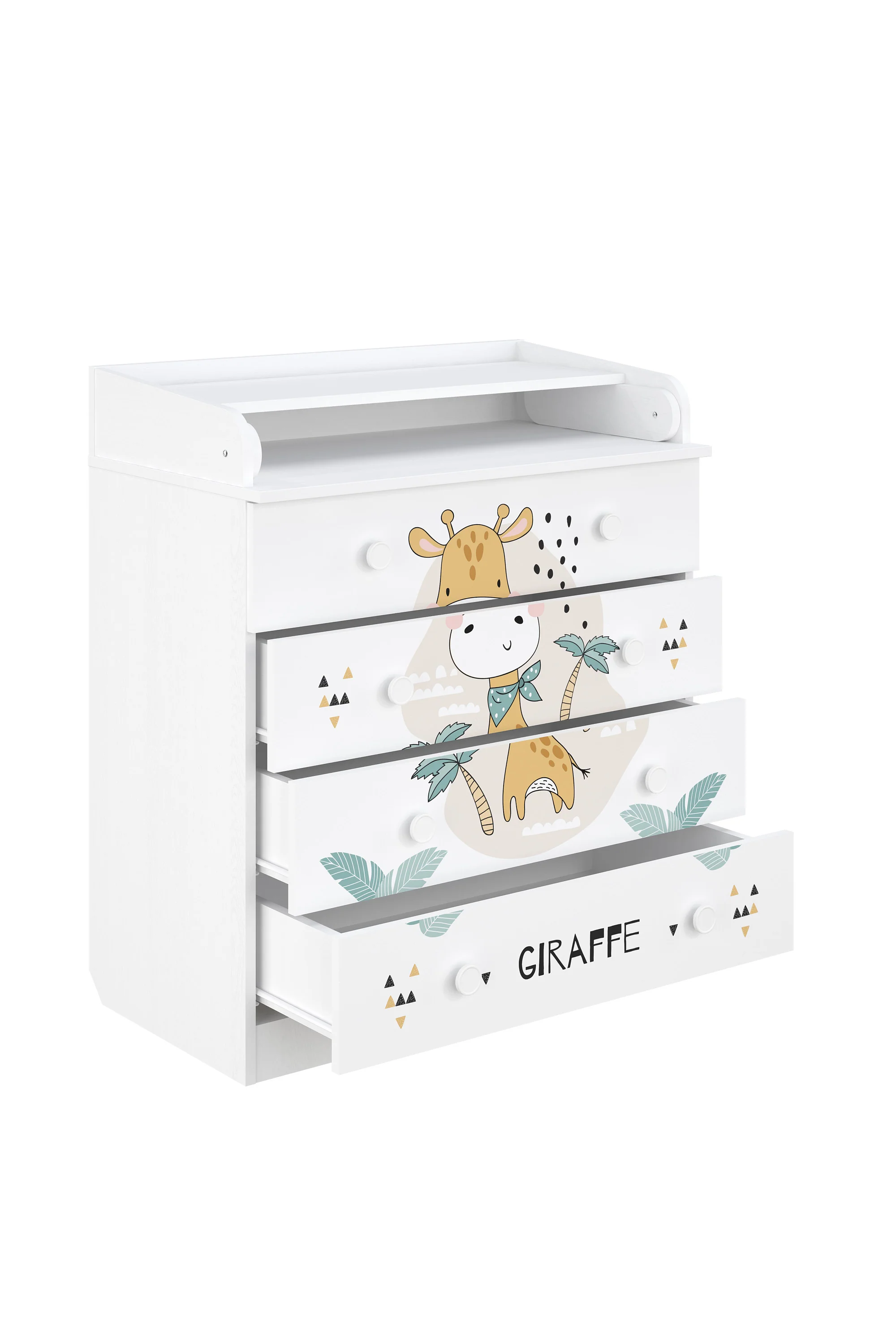 Changing Dresser 800 Shefa Kids, White, Giraffe - Image 3