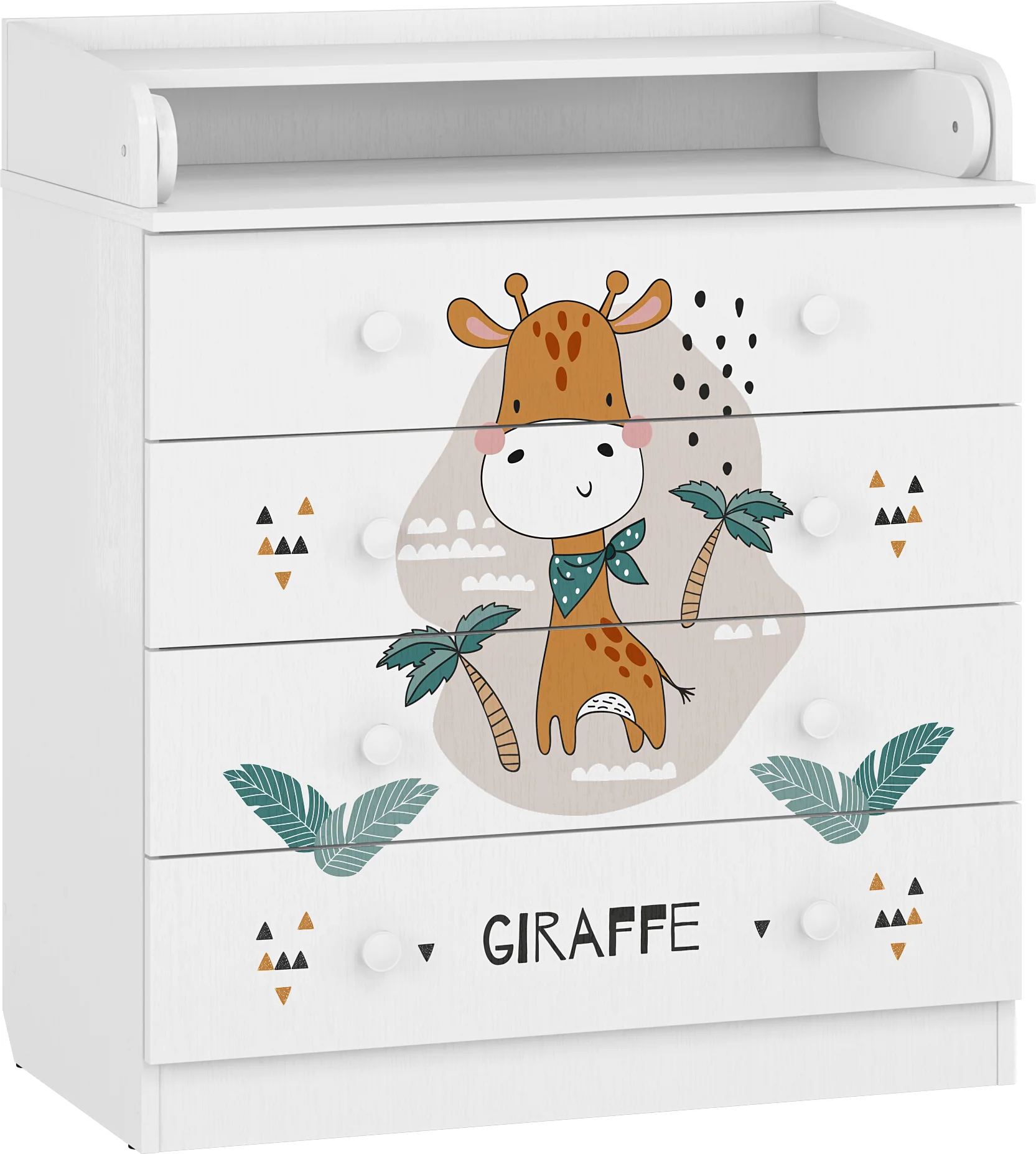 Changing Dresser 800 Shefa Kids, White, Giraffe - Image 5
