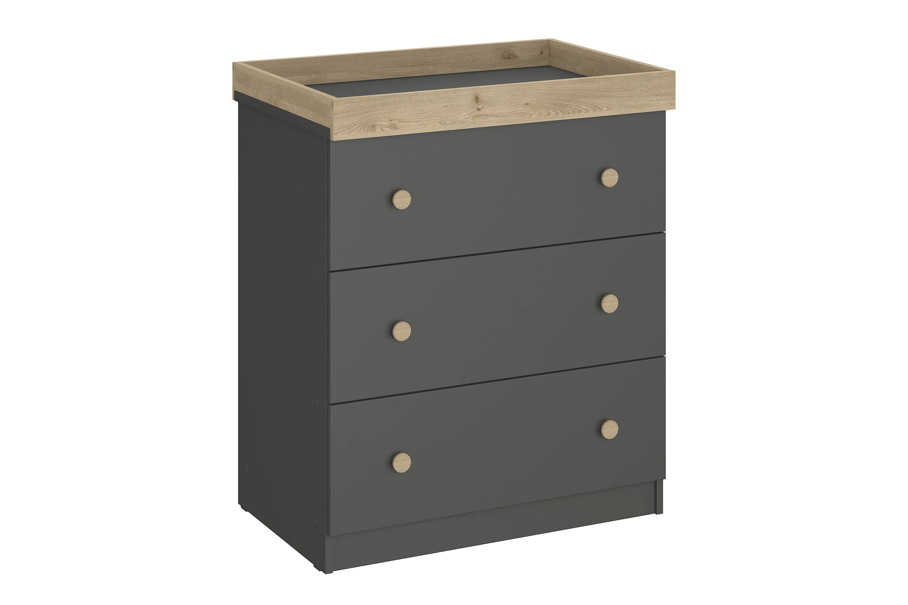 Changing Dresser Shefa Kids 888 Graphite - Cremona Oak - Image 2