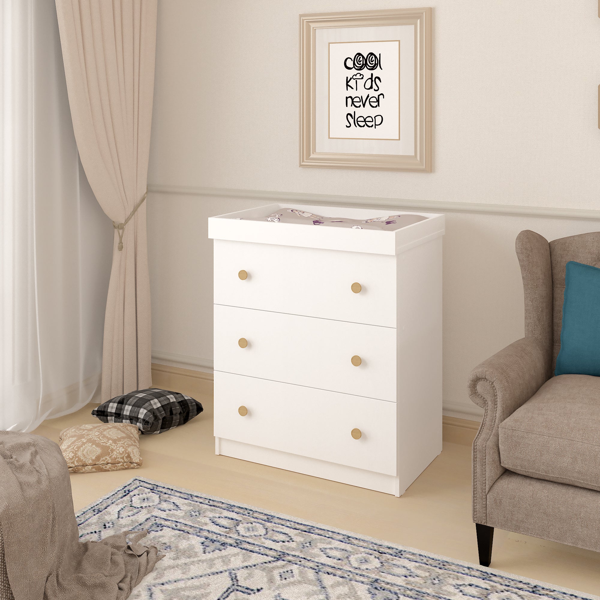 Changing Dresser Shefa Kids 888 White - Image 2