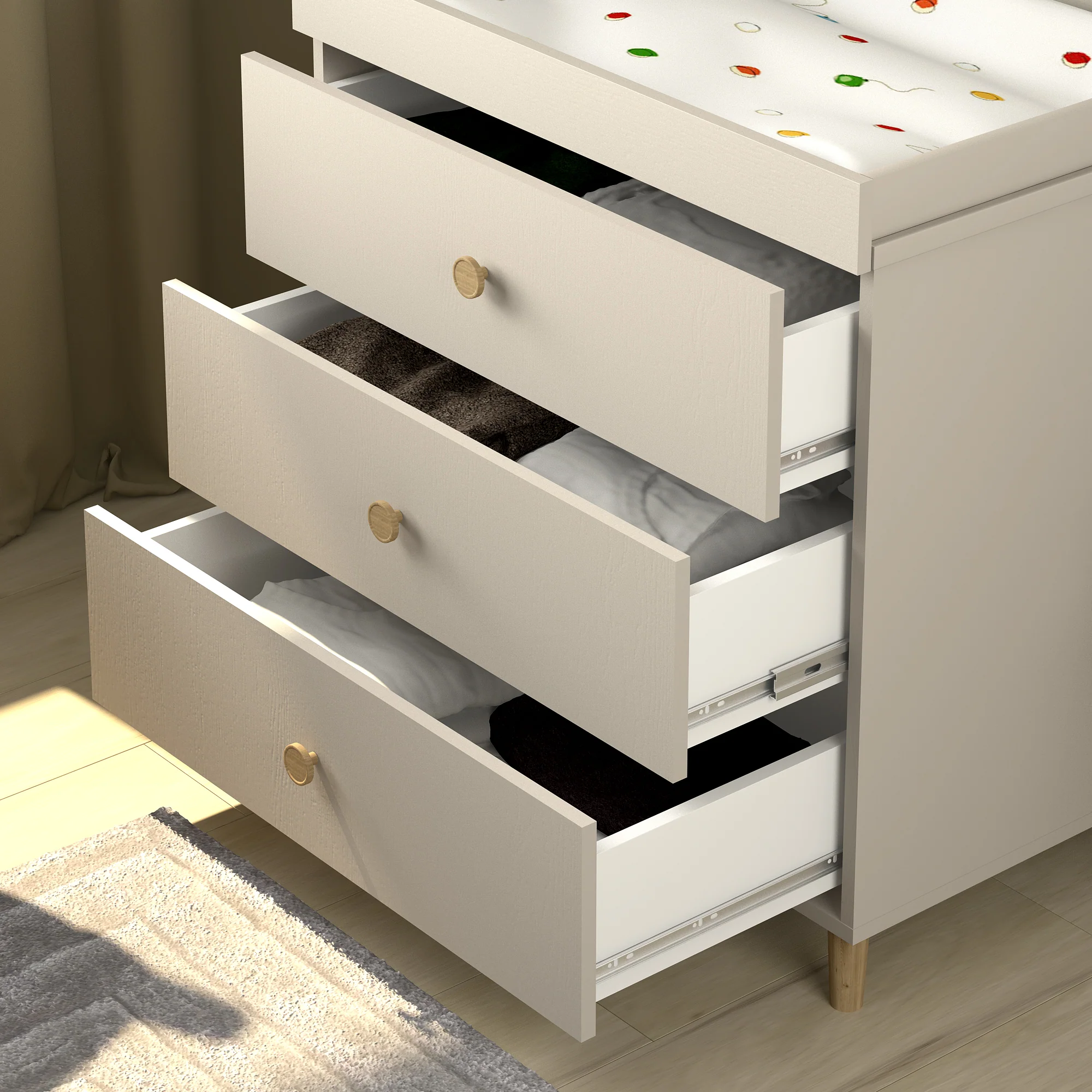 Changing Dresser Shefa Kids 890 Cashmere Beige - Image 5