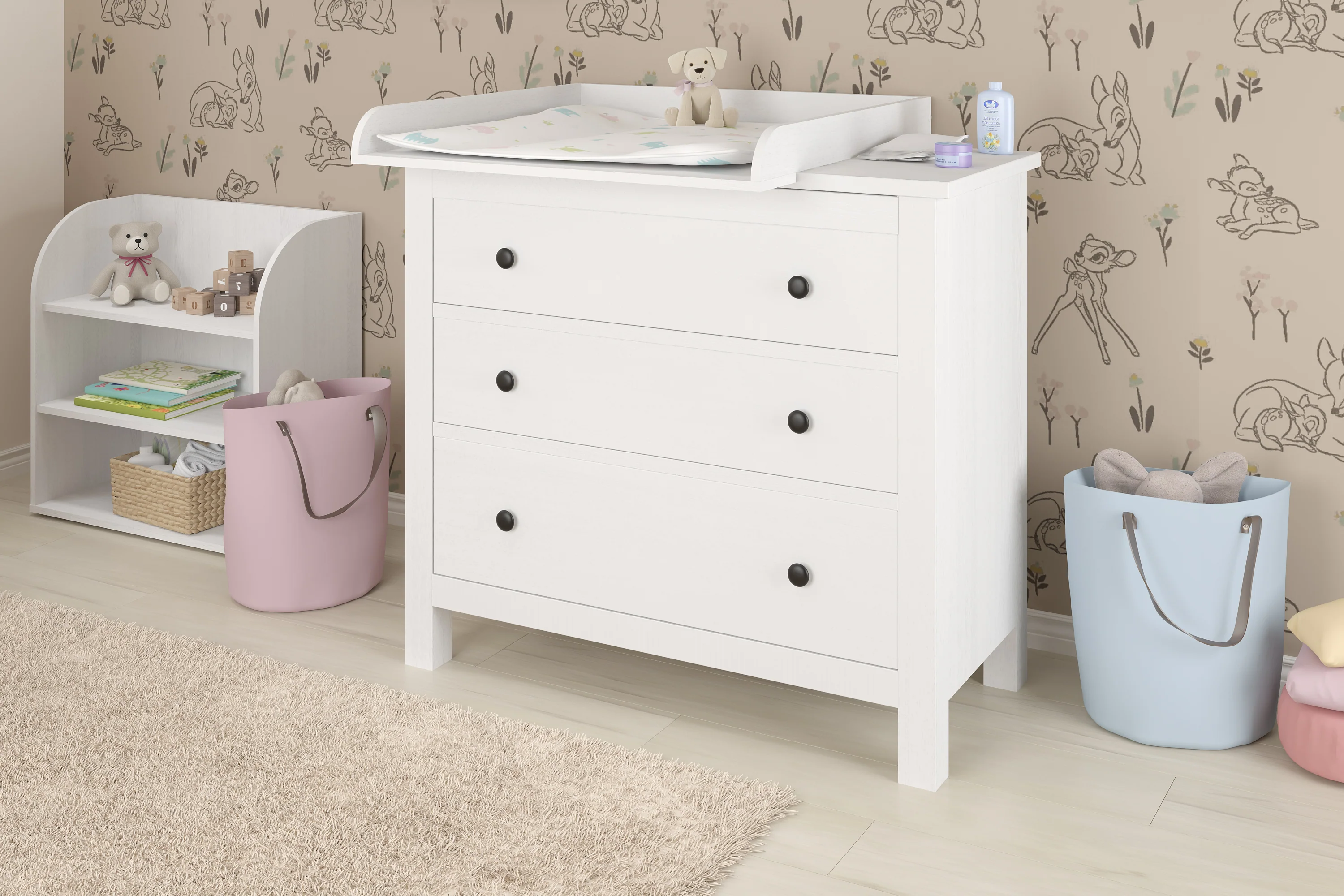 Changing Top 800 Shefa Kids For IKEA Dressers, Universal, White - Image 3