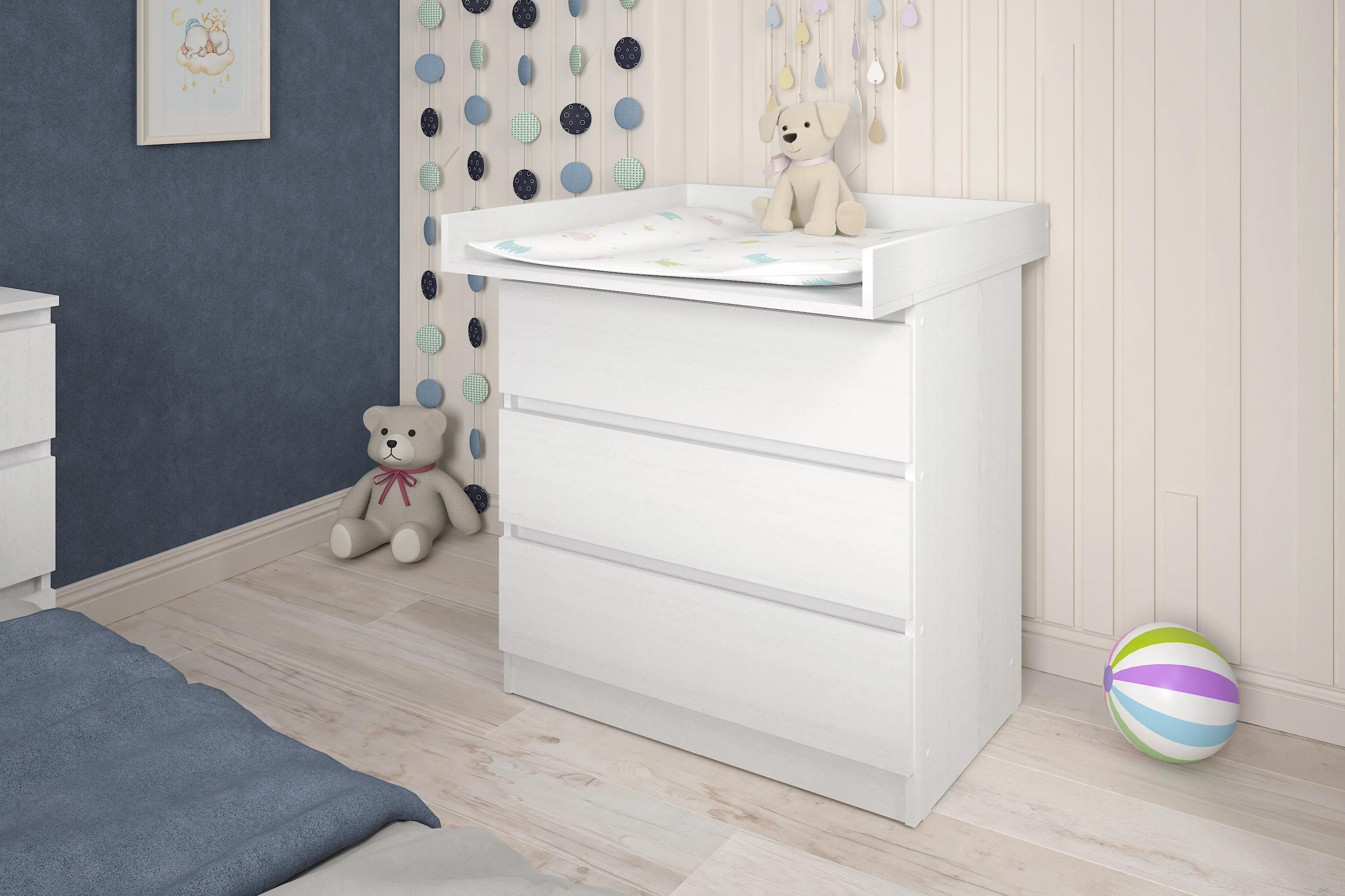 Changing Top 801 Shefa Kids For IKEA Dressers, Universal, White