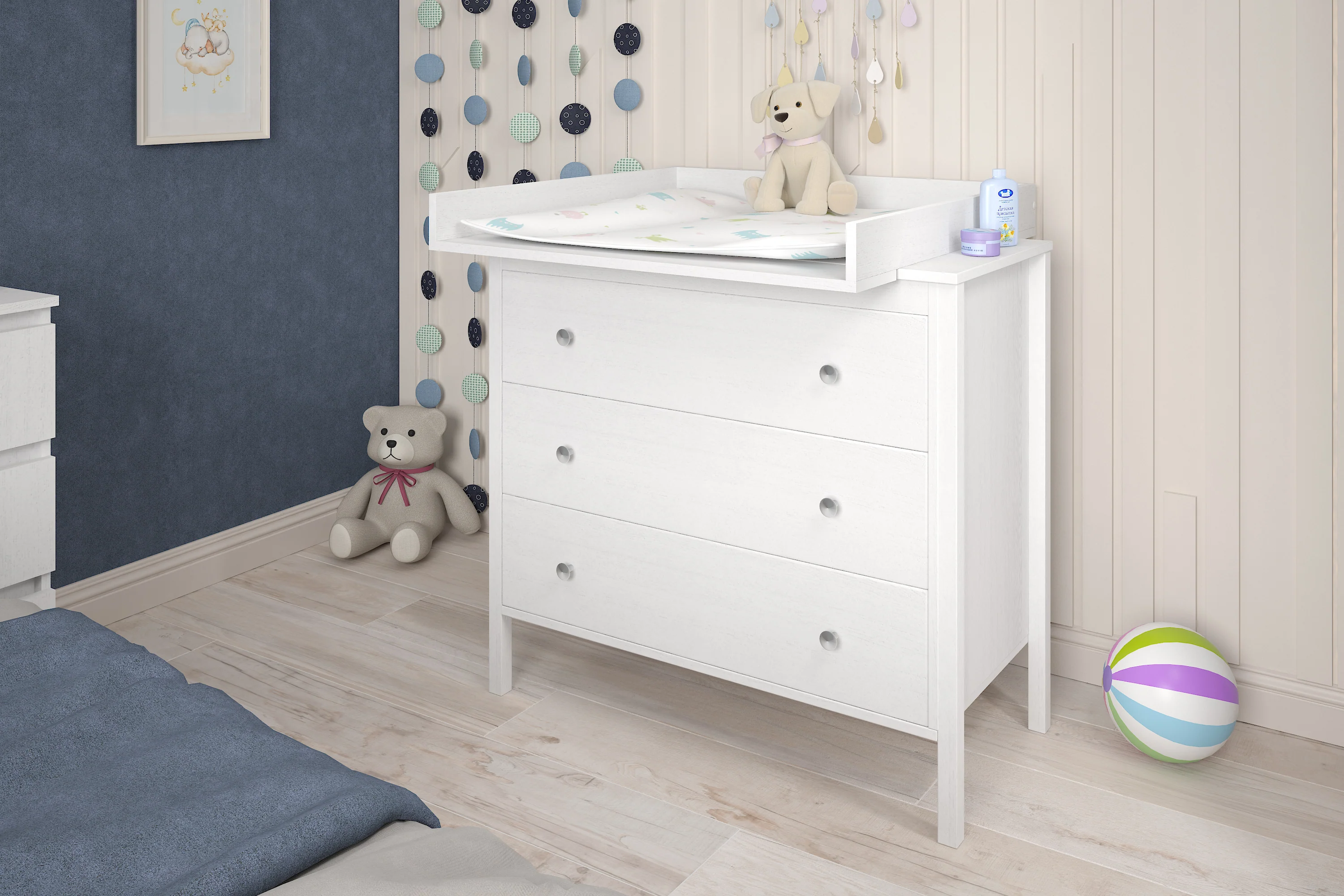 Changing Top 801 Shefa Kids For IKEA Dressers, Universal, White - Image 2