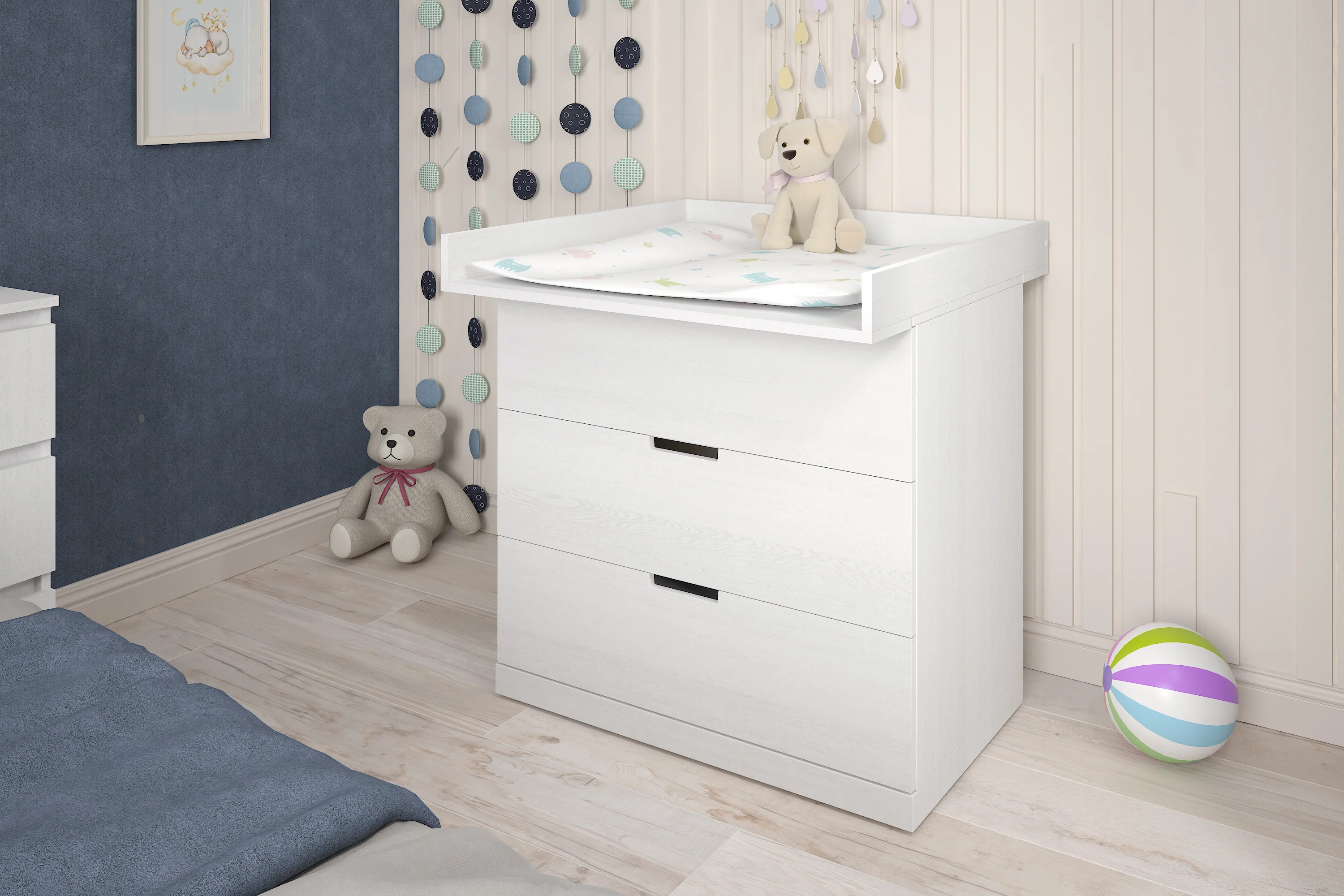 Changing Top 801 Shefa Kids For IKEA Dressers, Universal, White - Image 3