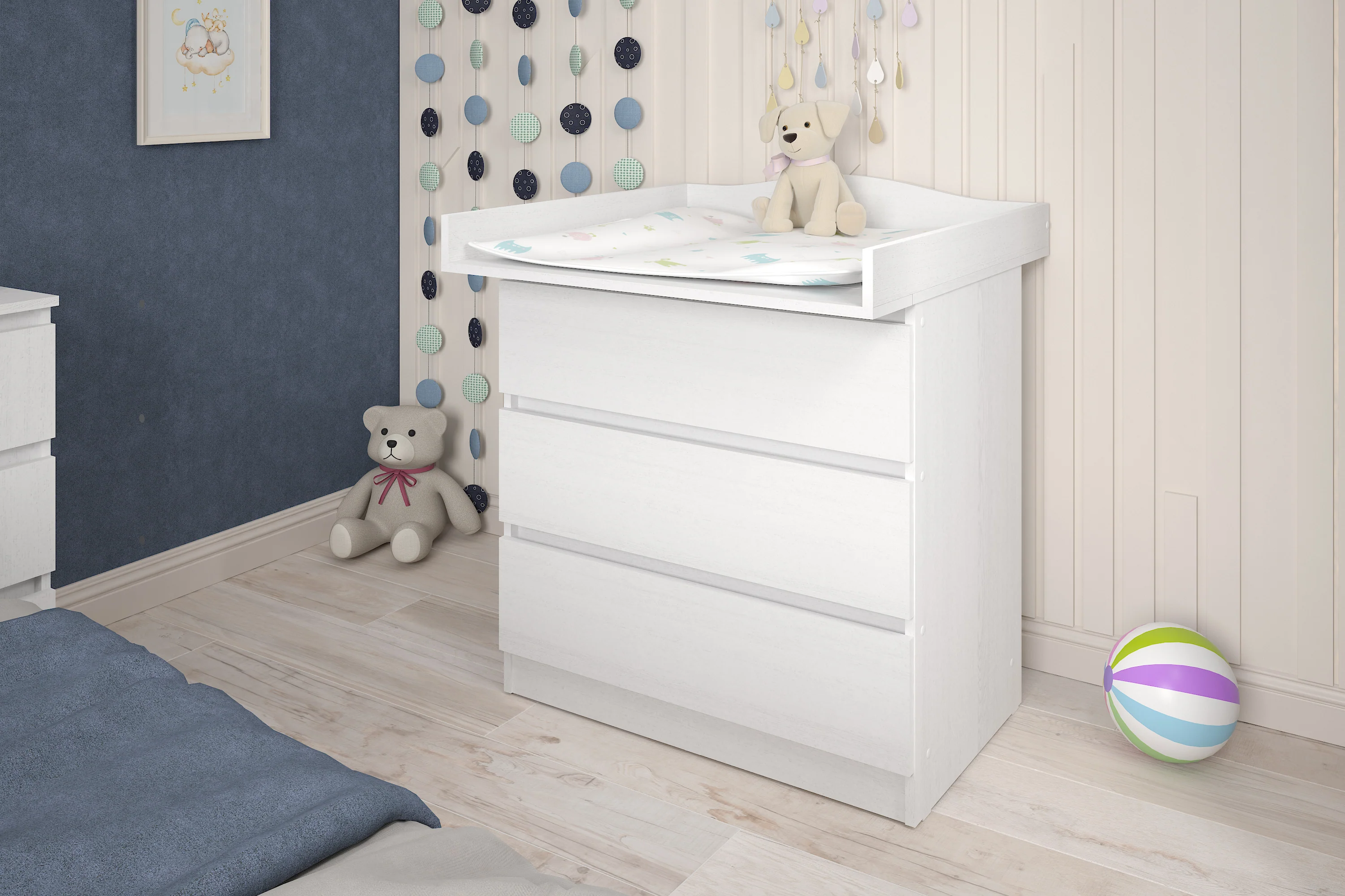 Changing Top 801 Shefa Kids For IKEA Dressers, Universal, White - Image 4