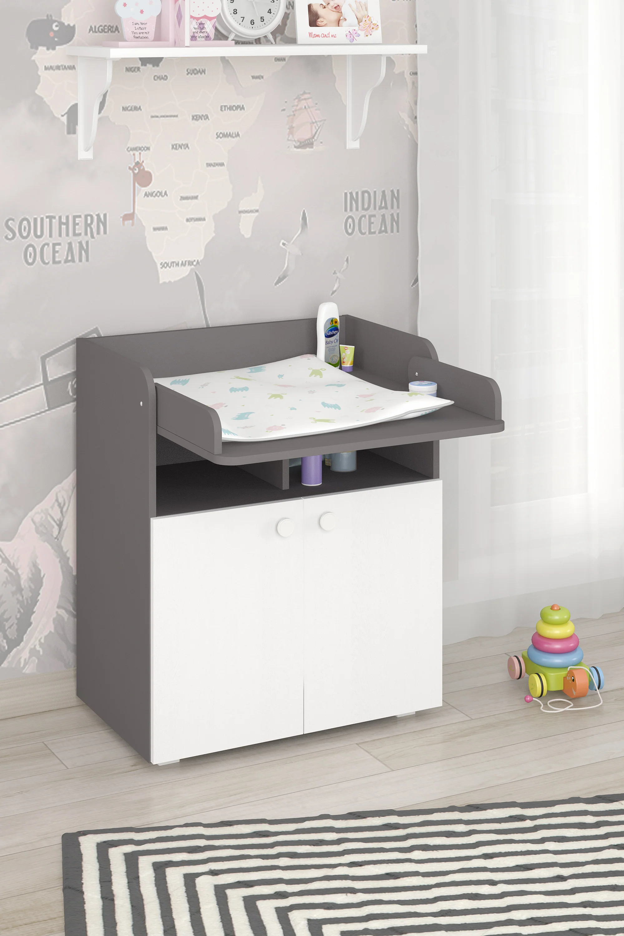 Changing Unit 700 Shefa Kids, Grey-white - Image 6