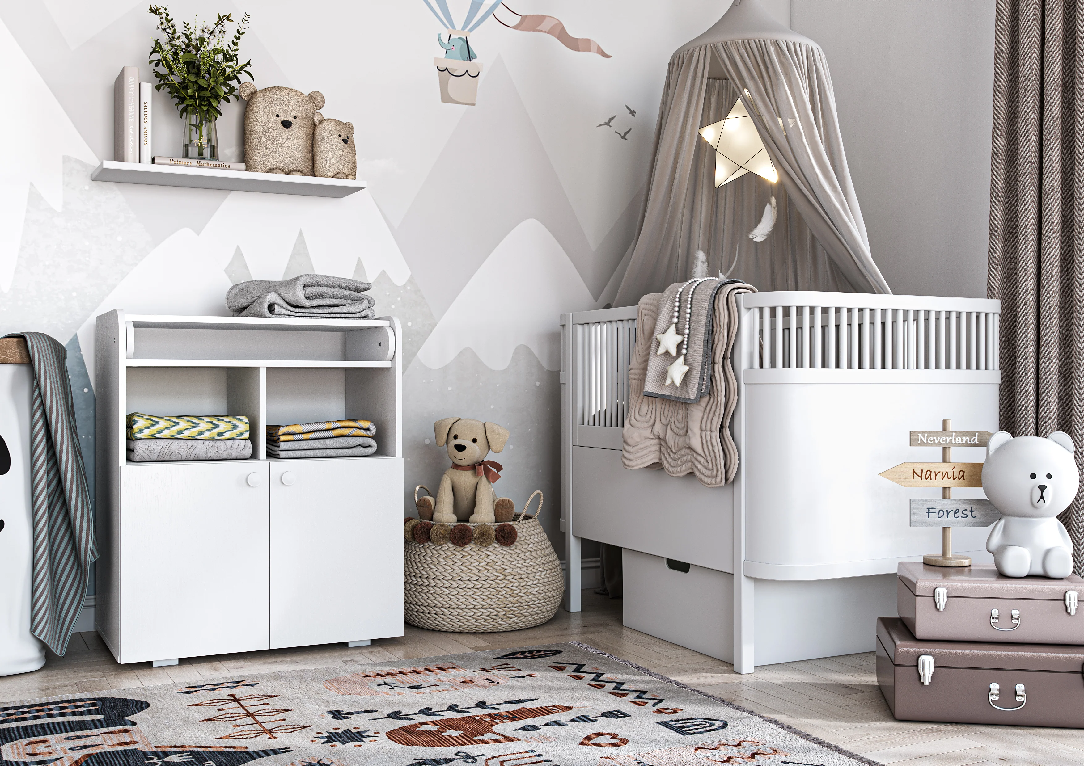 Changing Unit 700 Shefa Kids, White - Image 6
