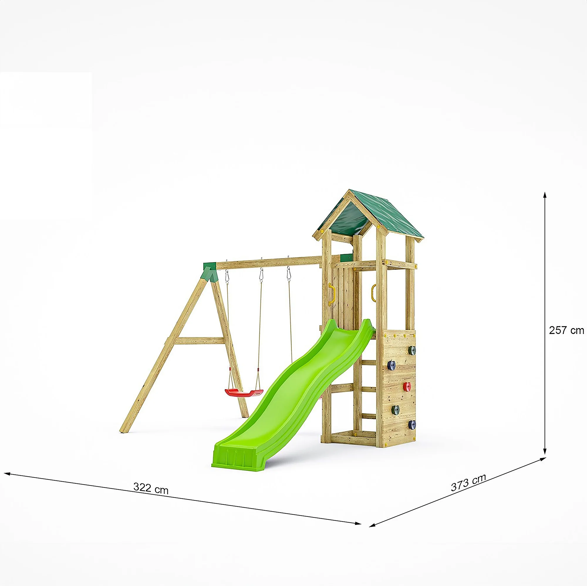 Charly Playfort - Climbing Frame With Swing's And Slide - Image 5