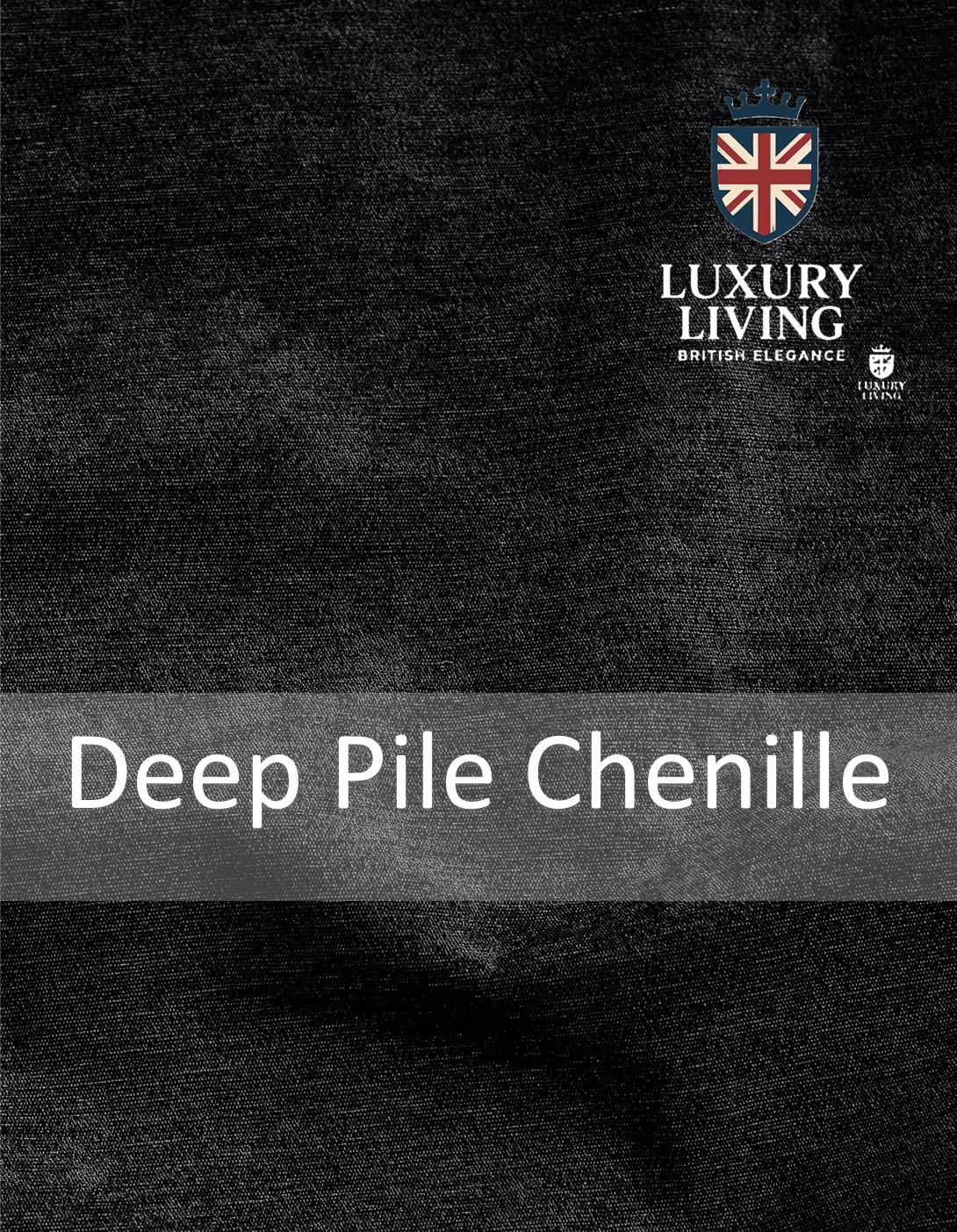 Chenille Blackout Taped Curtains Black - Image 5
