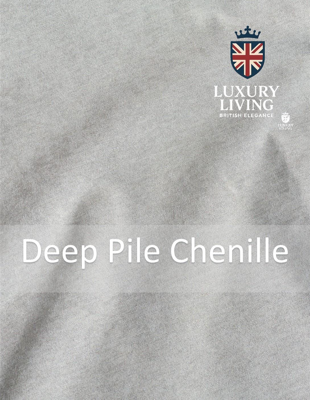Chenille Blackout Taped Curtains Silver - Image 4