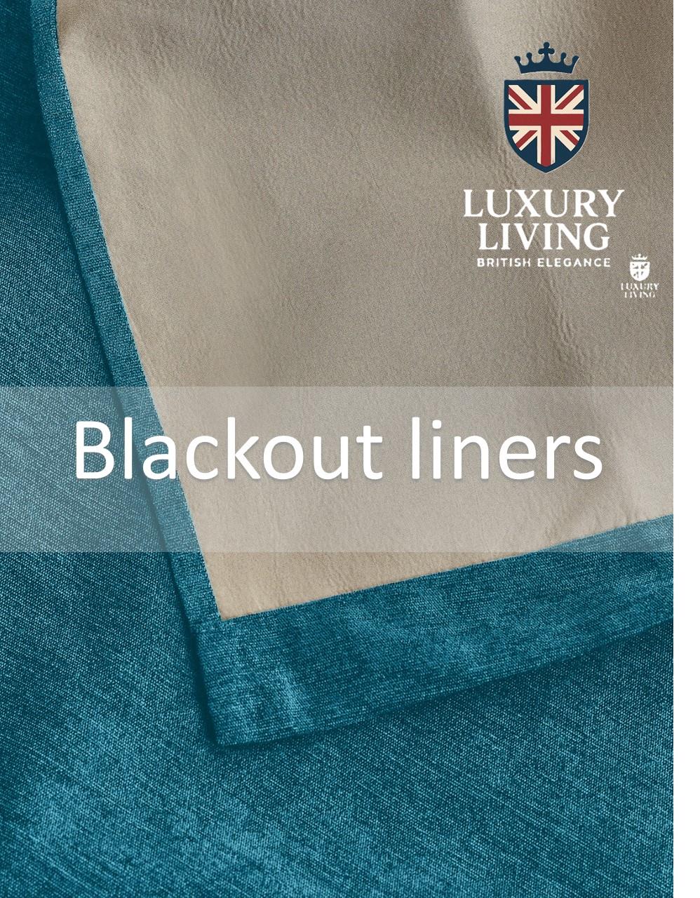 Chenille Blackout Taped Curtains Teal - Image 4