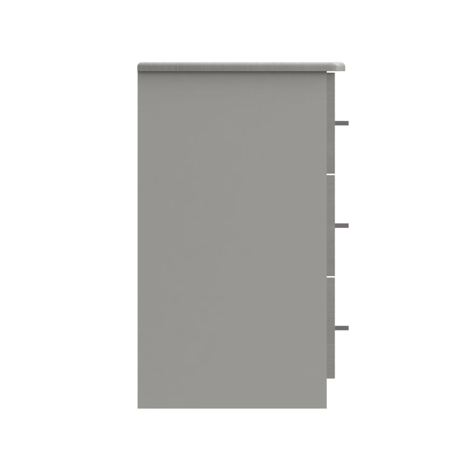 Chester Ready Assembled Chest of Drawers with 3 Drawers - Light Grey - Image 5