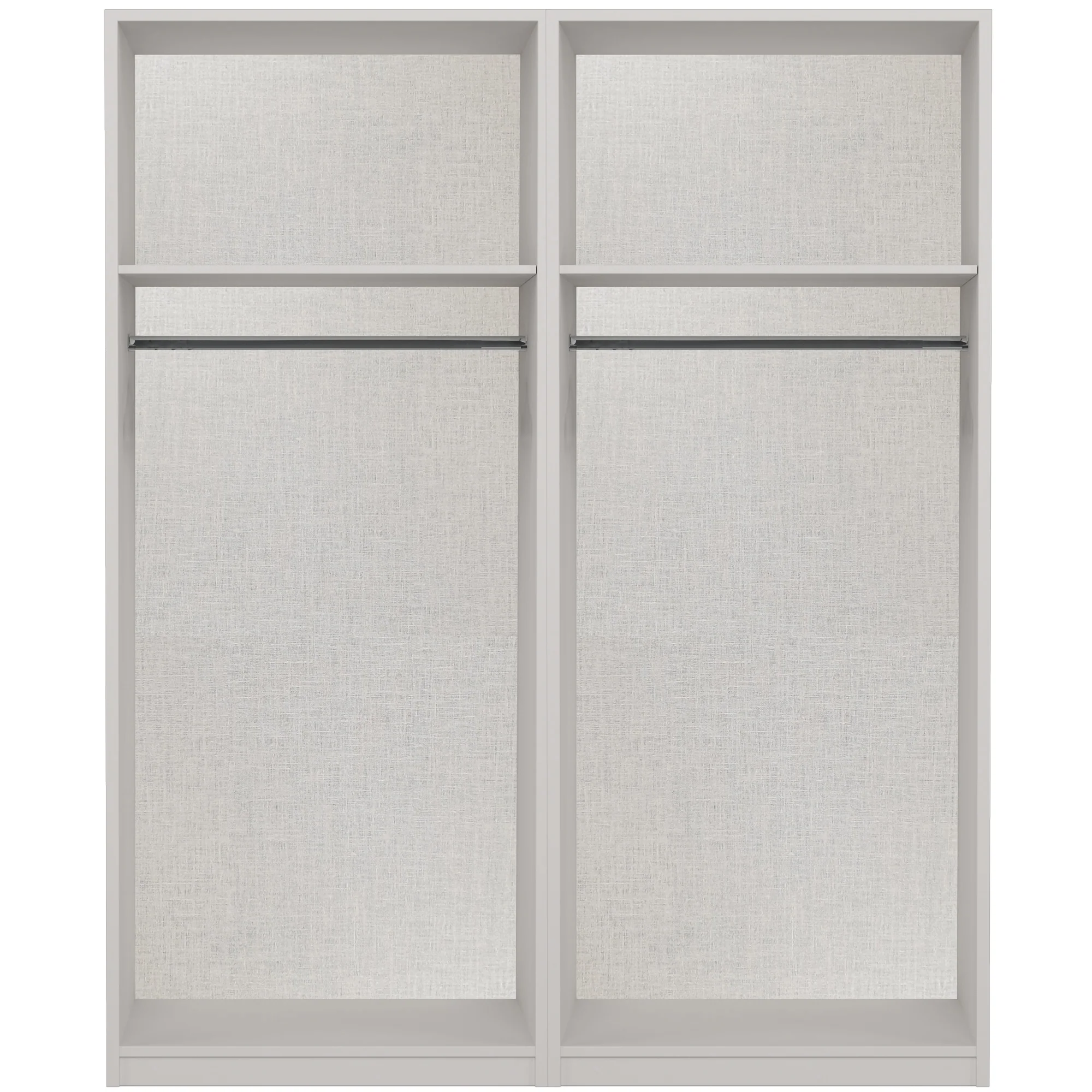 Chester Ready Assembled Wardrobe with 4 Doors & 2 Mirrors - White - Image 6