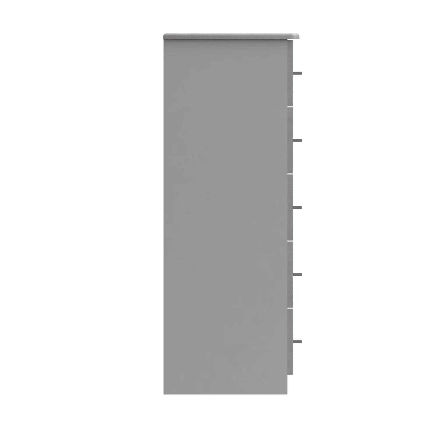 Chester Ready Assembled Chest of Drawers with 5 Drawers - Light Grey - Image 5