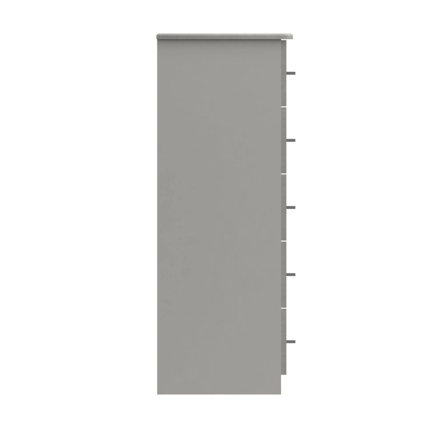 Chester Ready Assembled Chest of Drawers with 5 Drawers Tallboy - Light Grey - Image 5