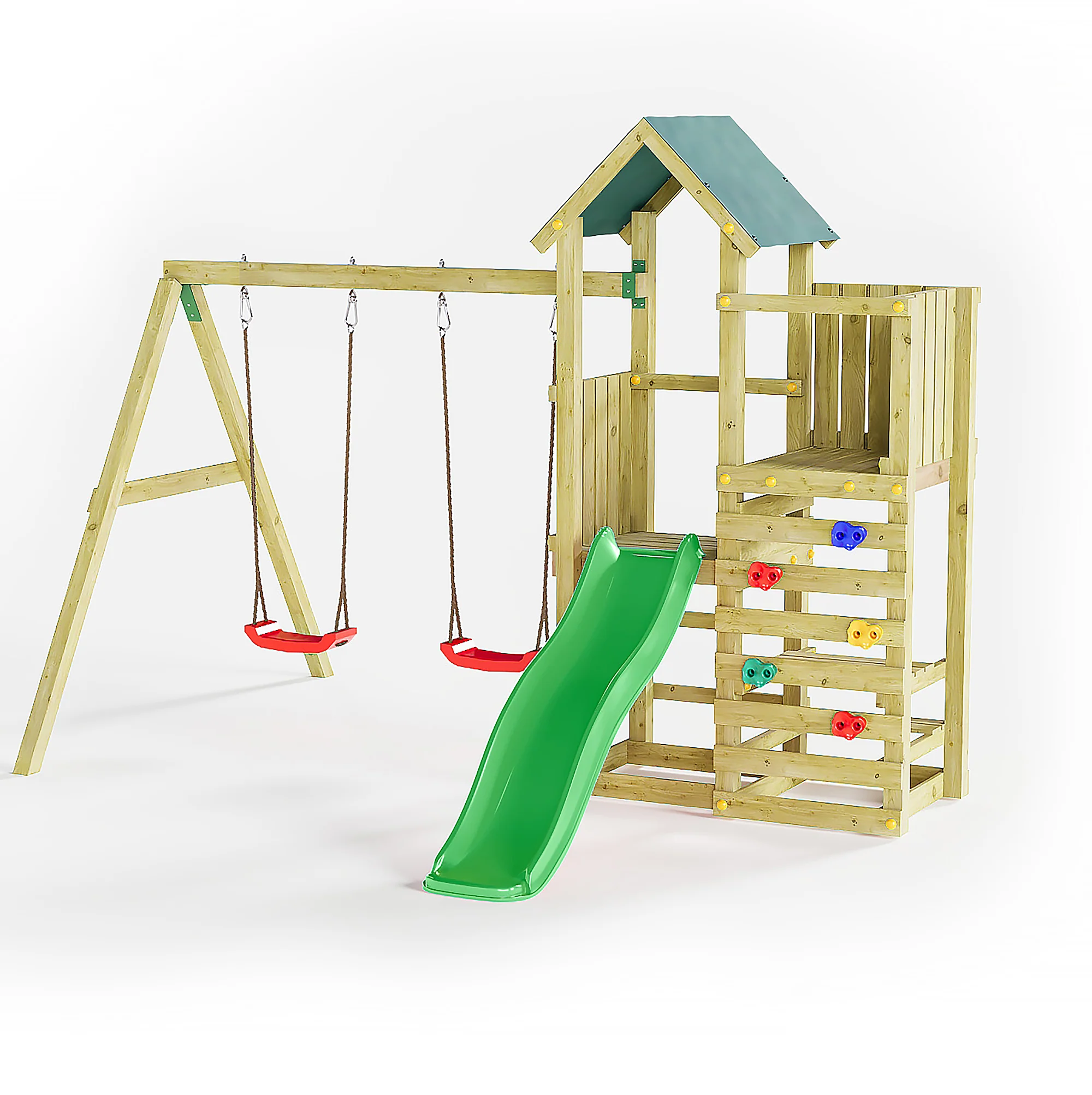 Chester Playfort - Climbing Frame With Swings And Slides