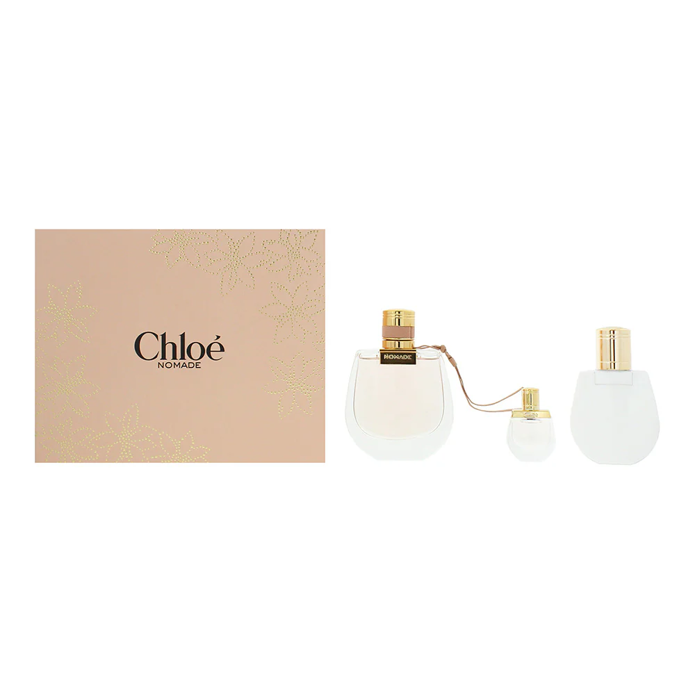 Chloe Nomade 3 Piece Gift Set: Eau De Parfum 75ml - Eau De Parfum 5ml - Body Lotion