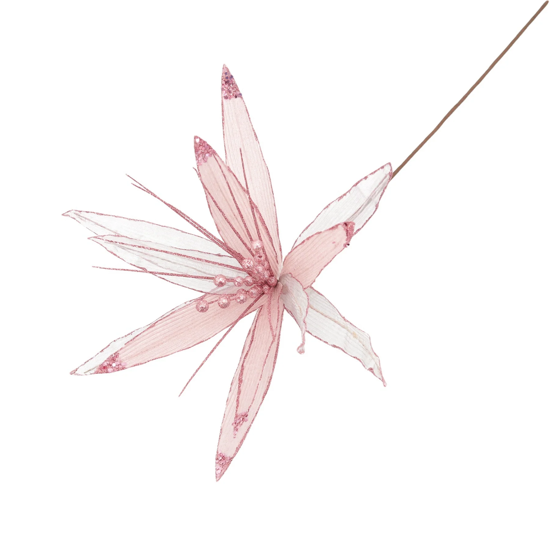 Christmas Sparkle Super Flower Decoration Glitter 45cm - Image 4