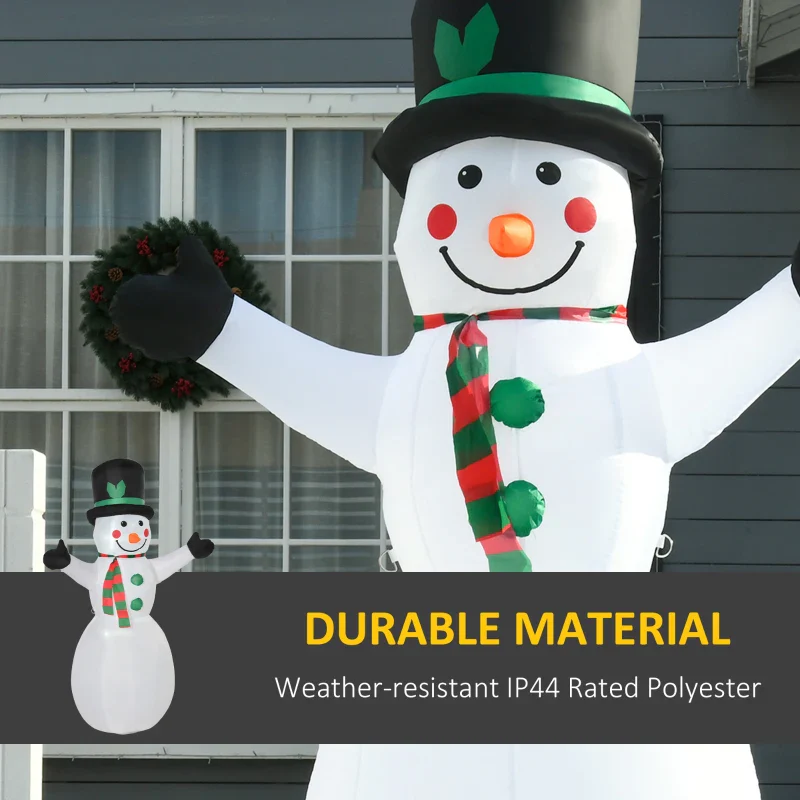 HOMCOM 6.5ft Inflatable Snowman - Image 6