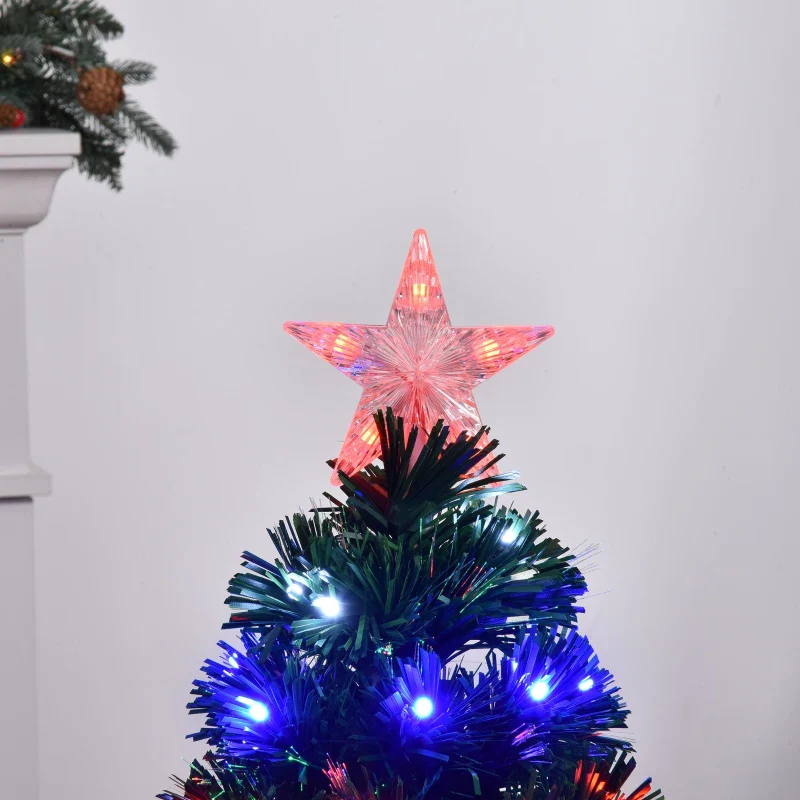 Christmas Time 3ft 90cm Green Fibre Optic Artificial Christmas Tree-Multi colour LED Lights - Image 9
