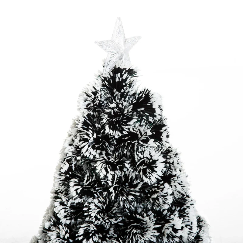 Christmas Time 3ft 90cm Green/White Artificial Christmas Tree W/ Prelit LED Lights-Multicolor - Image 6