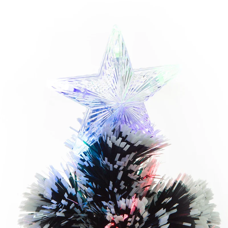 Christmas Time 3ft 90cm Green/White Artificial Christmas Tree W/ Prelit LED Lights-Multicolor - Image 9
