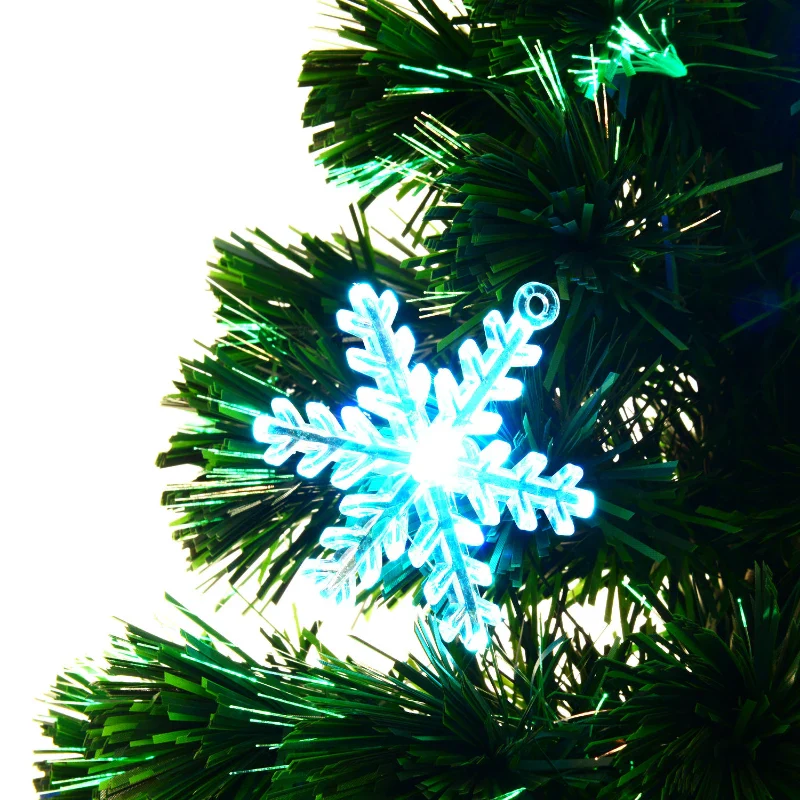 HOMCOM 4FT Green Fibre Optic Artificial Christmas Tree - Image 6