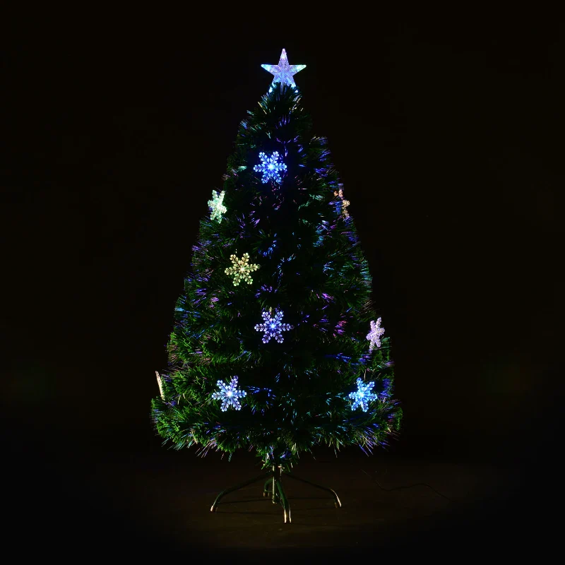 HOMCOM 4FT Green Fibre Optic Artificial Christmas Tree - Image 7