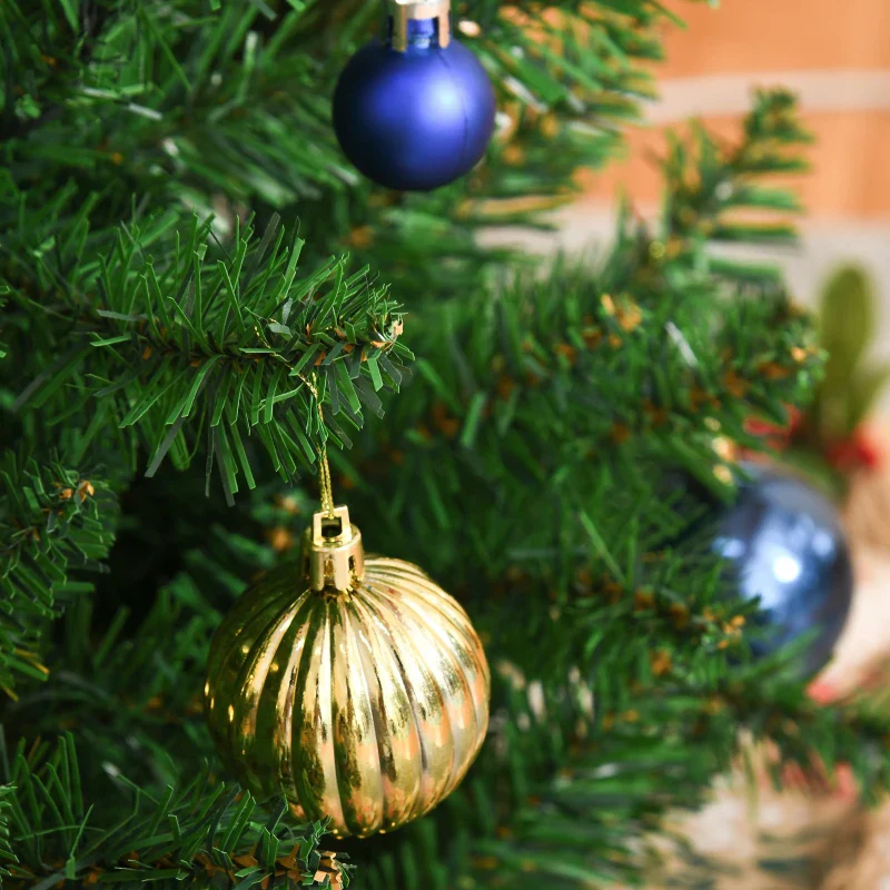 Christmas Time 4FT Prelit Artificial Christmas Tree w/ Warm White Light Home Xmas Decoration - Image 10