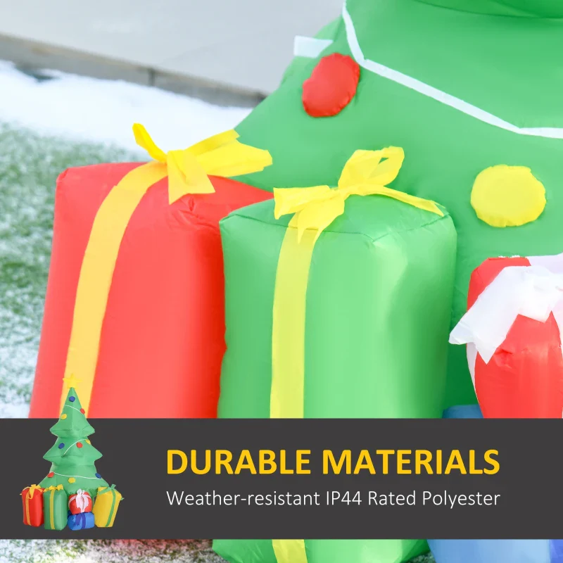 HOMCOM 5ft Inflatable Christmas Tree - Green - Image 6
