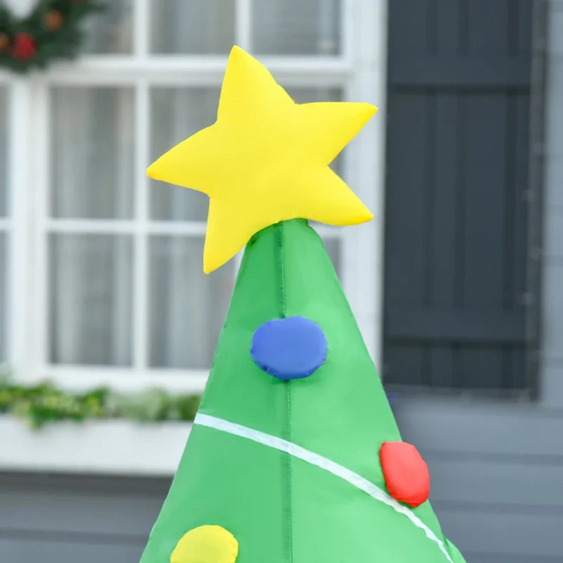 HOMCOM 5ft Inflatable Christmas Tree - Green - Image 9