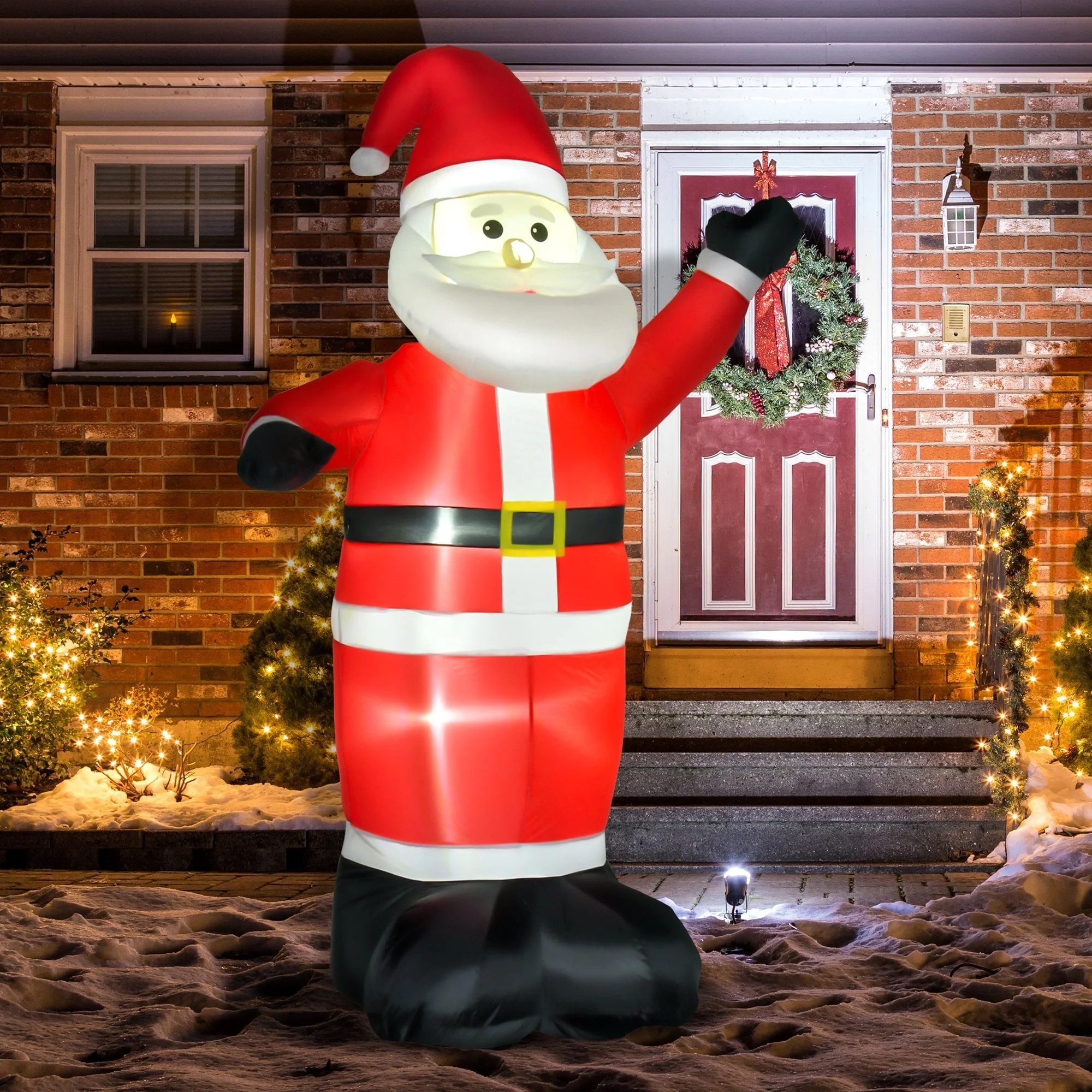 HOMCOM 8ft Inflatable Santa Claus - Image 3