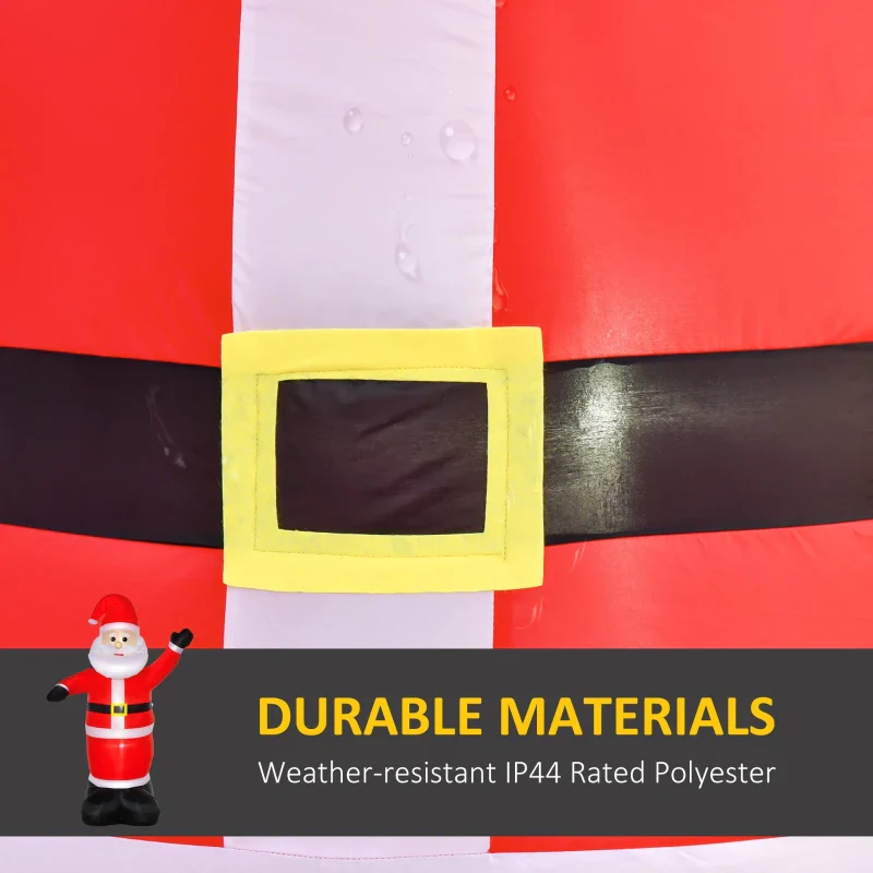 HOMCOM 8ft Inflatable Santa Claus - Image 6