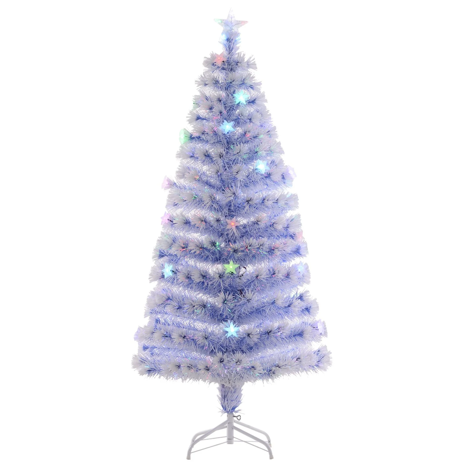 HOMCOM 5ft Artificial Fibre Optic Christmas Tree - Image 8