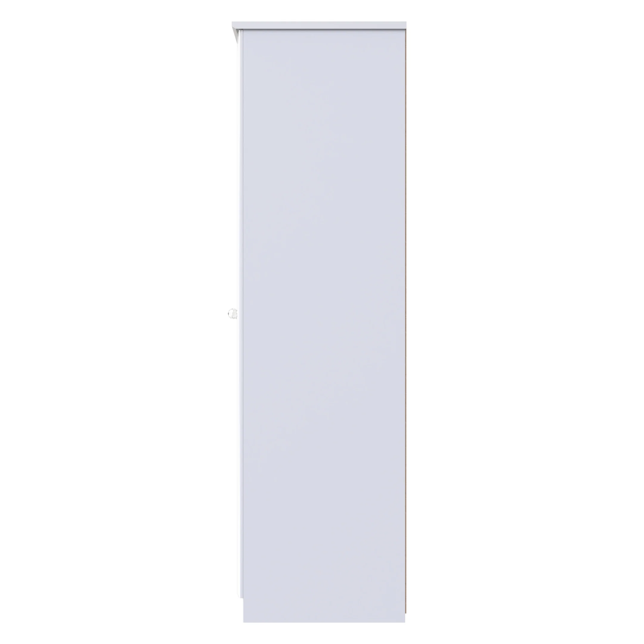 Clarence Ready Assembled Triple Plain Wardrobe in White Gloss & White - Image 2