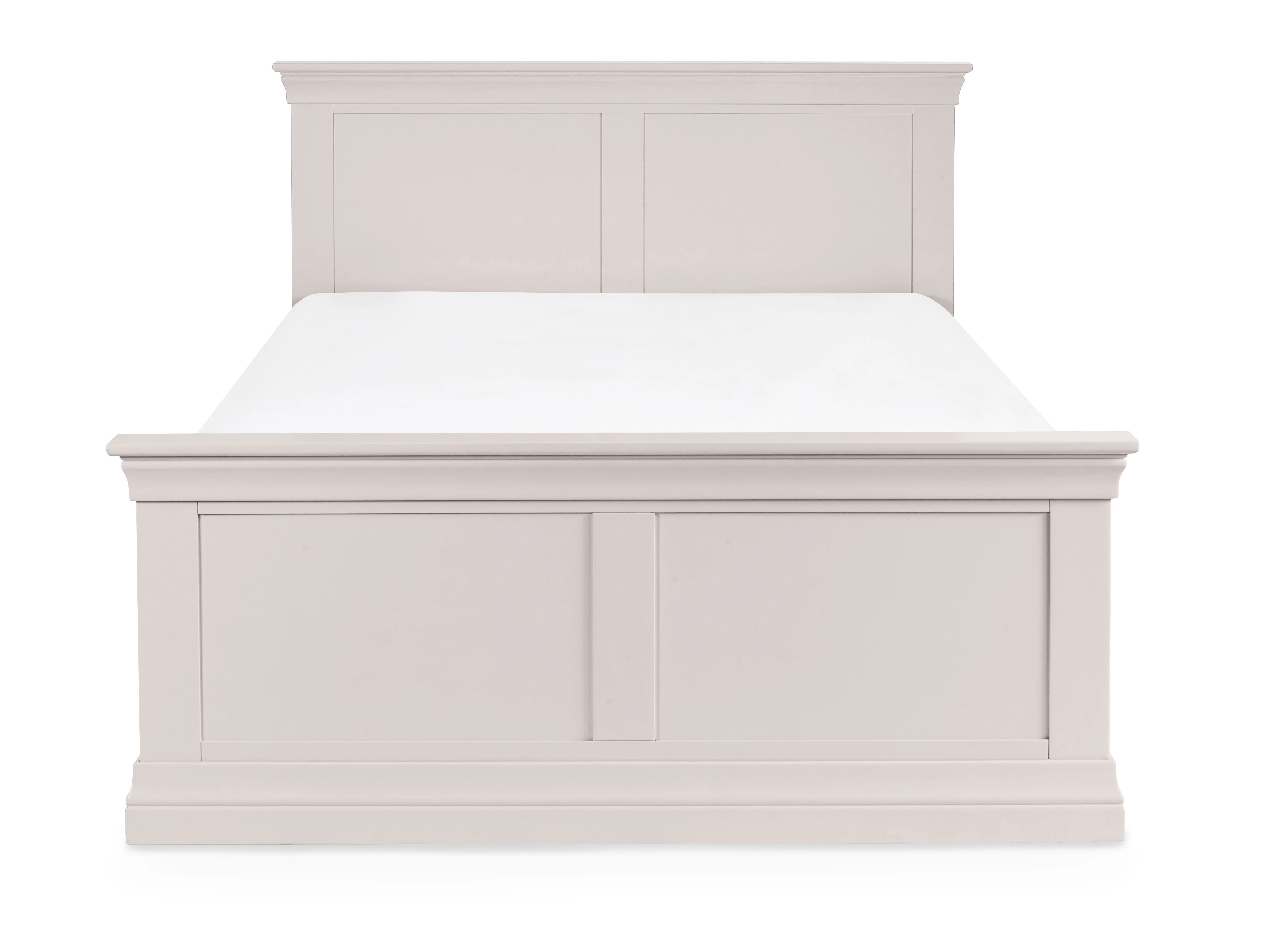 Clermont 135Cm Double Bed - Light Grey - Image 2